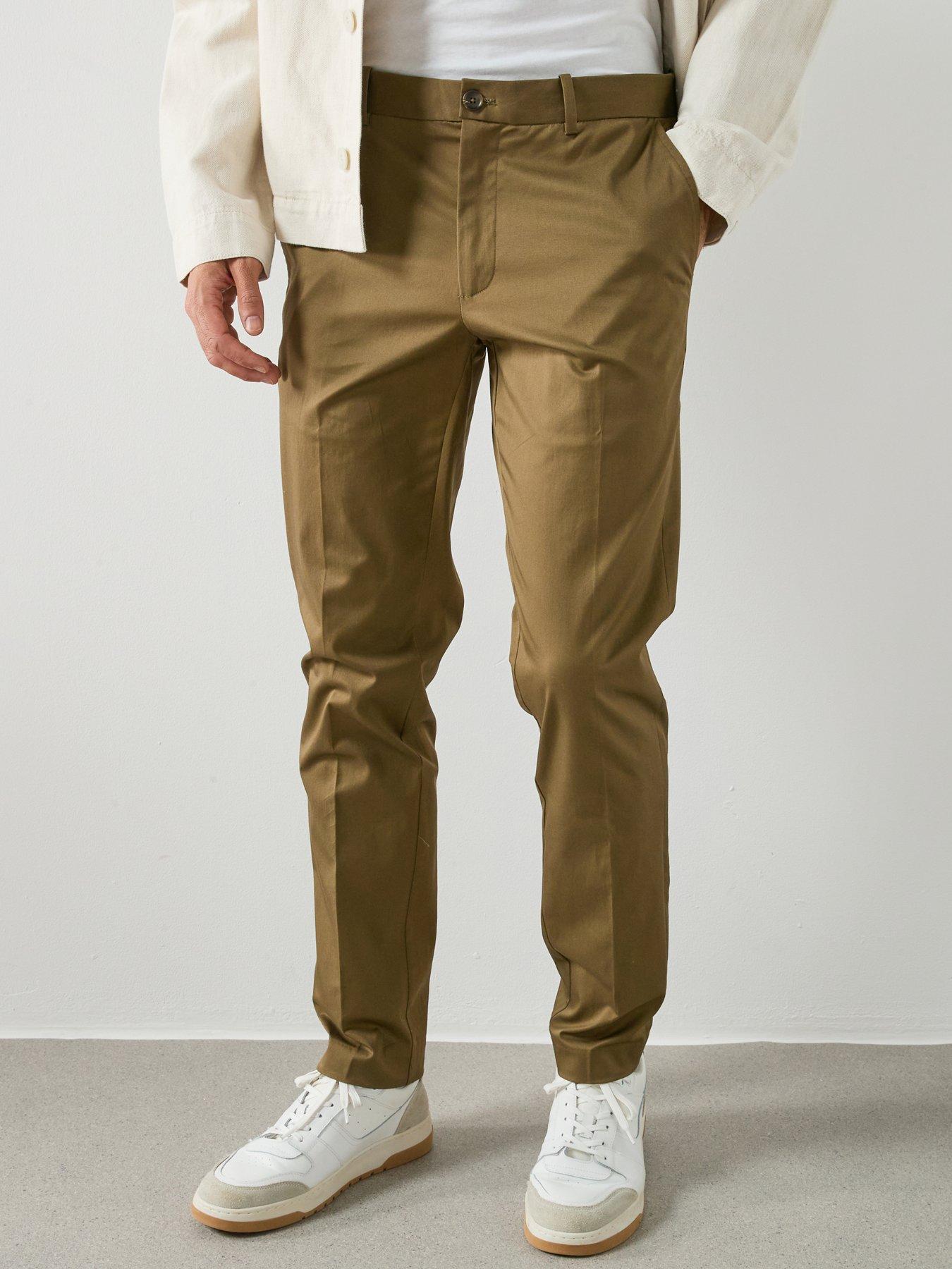 Mango Dublino Trousers, Green, Size 31, Men