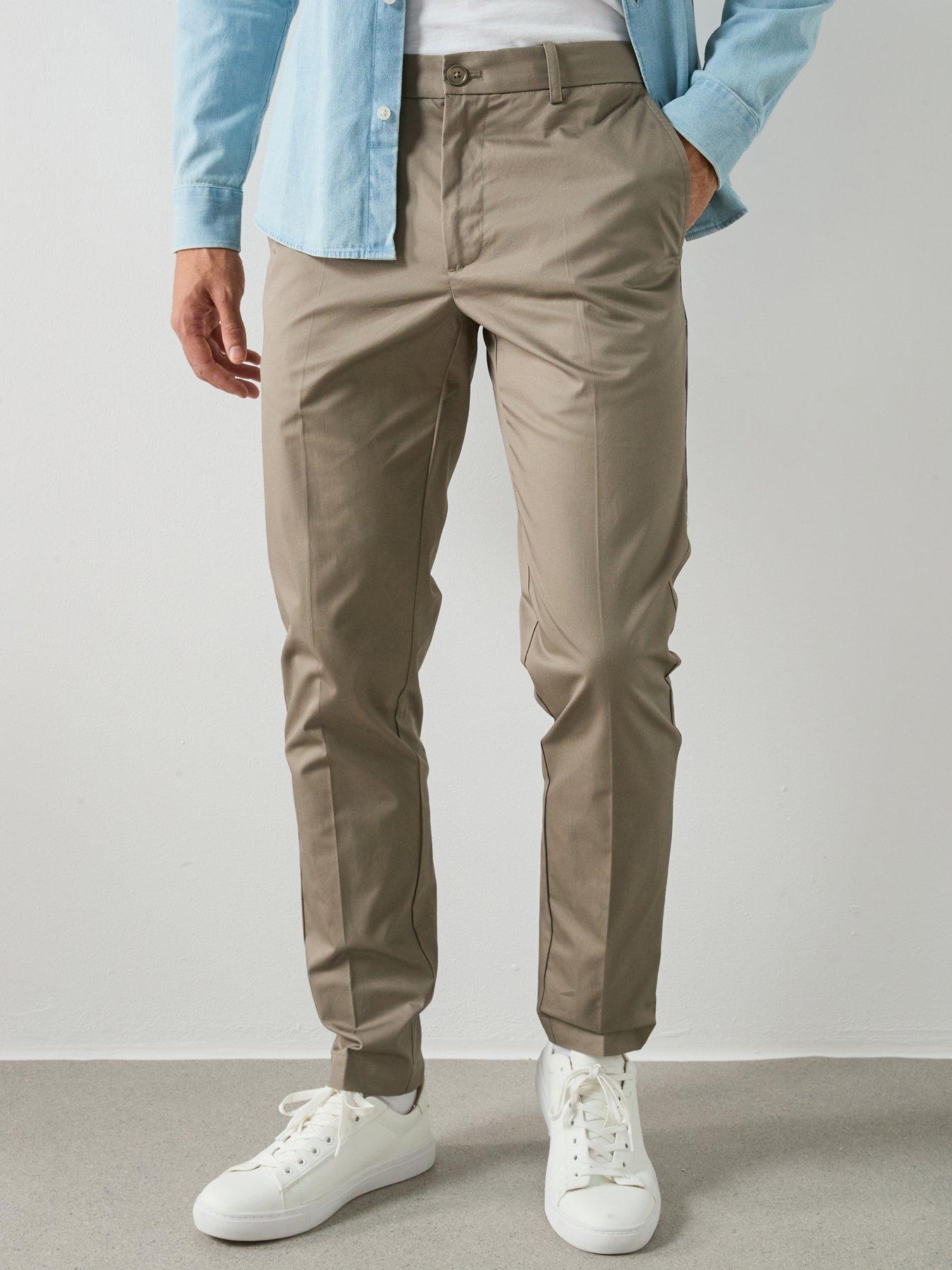 Image 1 of 6 of Mango Gaspar Trousers - Beige