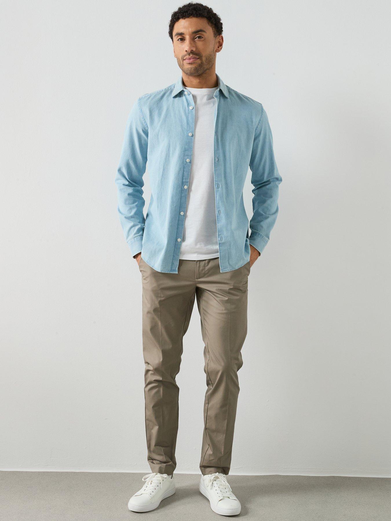 Image 3 of 6 of Mango Gaspar Trousers - Beige