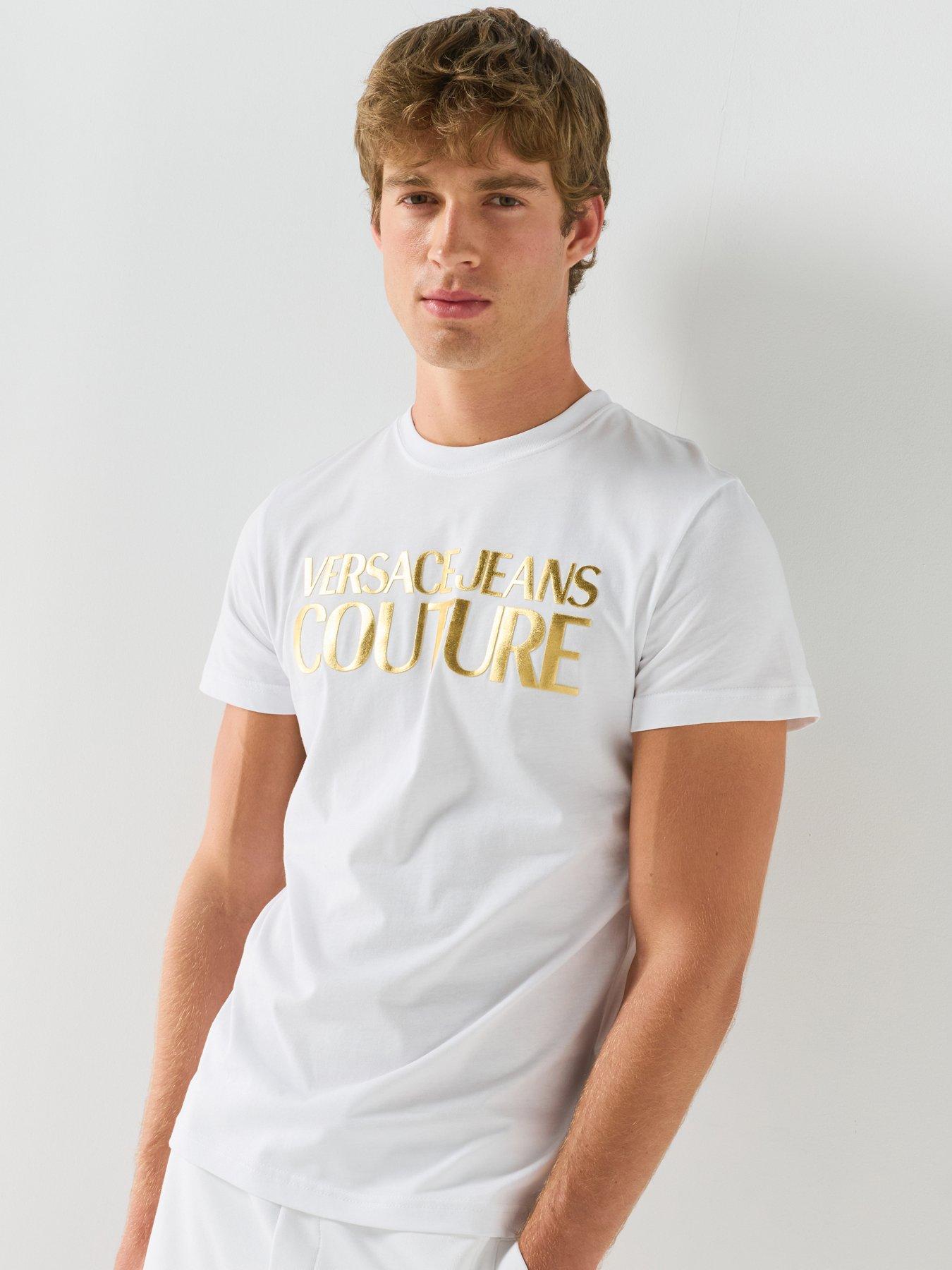 Versace Jeans Couture Versace Jeans Couture Foil Logo Slim Fit T-shirt - White