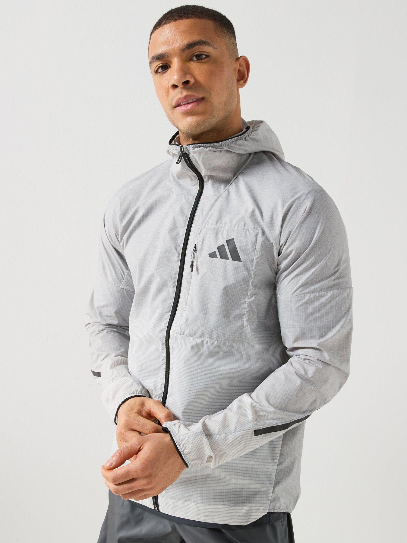 adidas Terrex Mens Trail Running Xpr Light Windbreaker - White/Black
