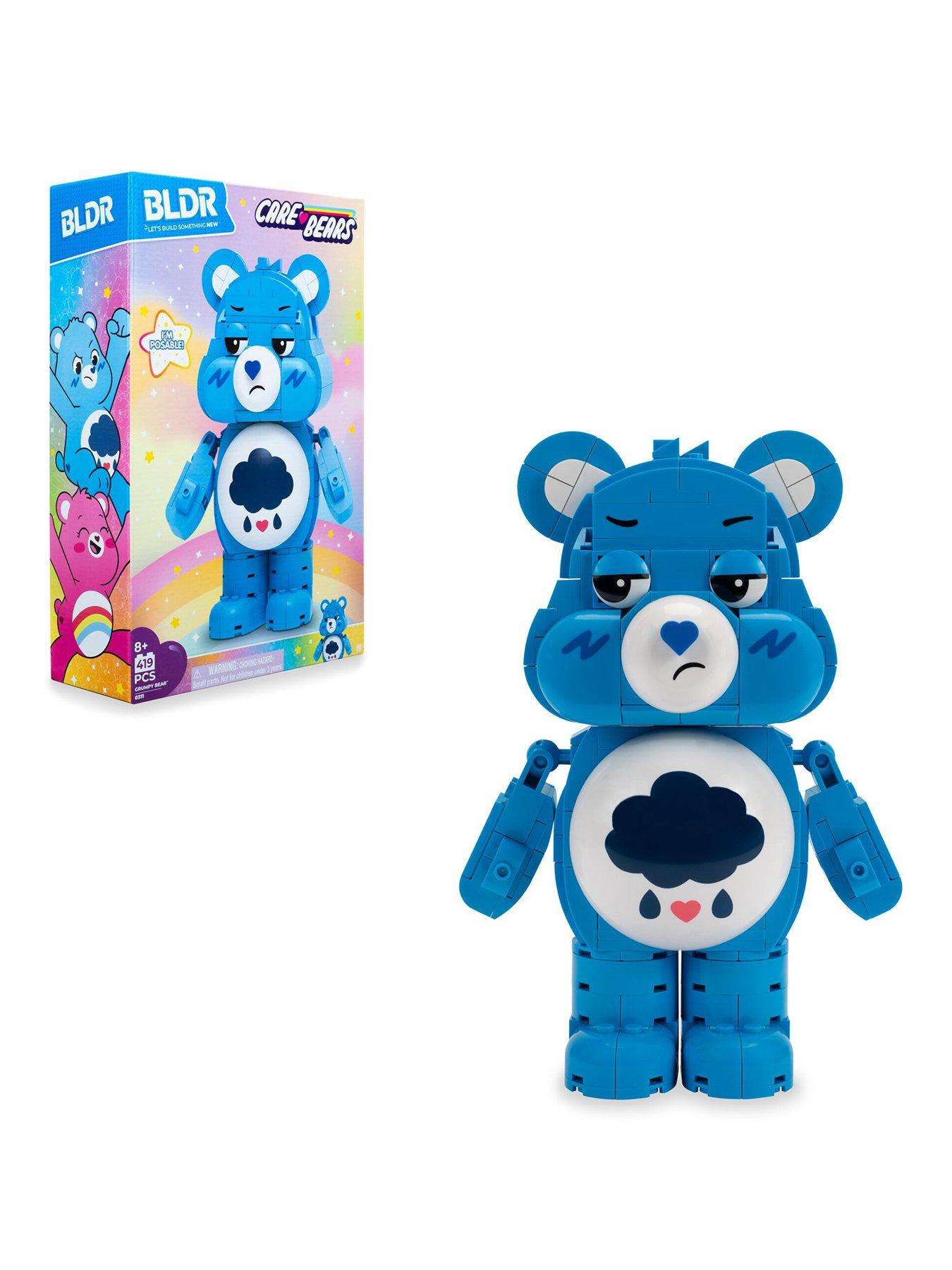 Care Bears BLDR Care Bears Grumpy Bear Building Set - 7-Inch Buildable Articulated Figure with 419 Pieces, 0311