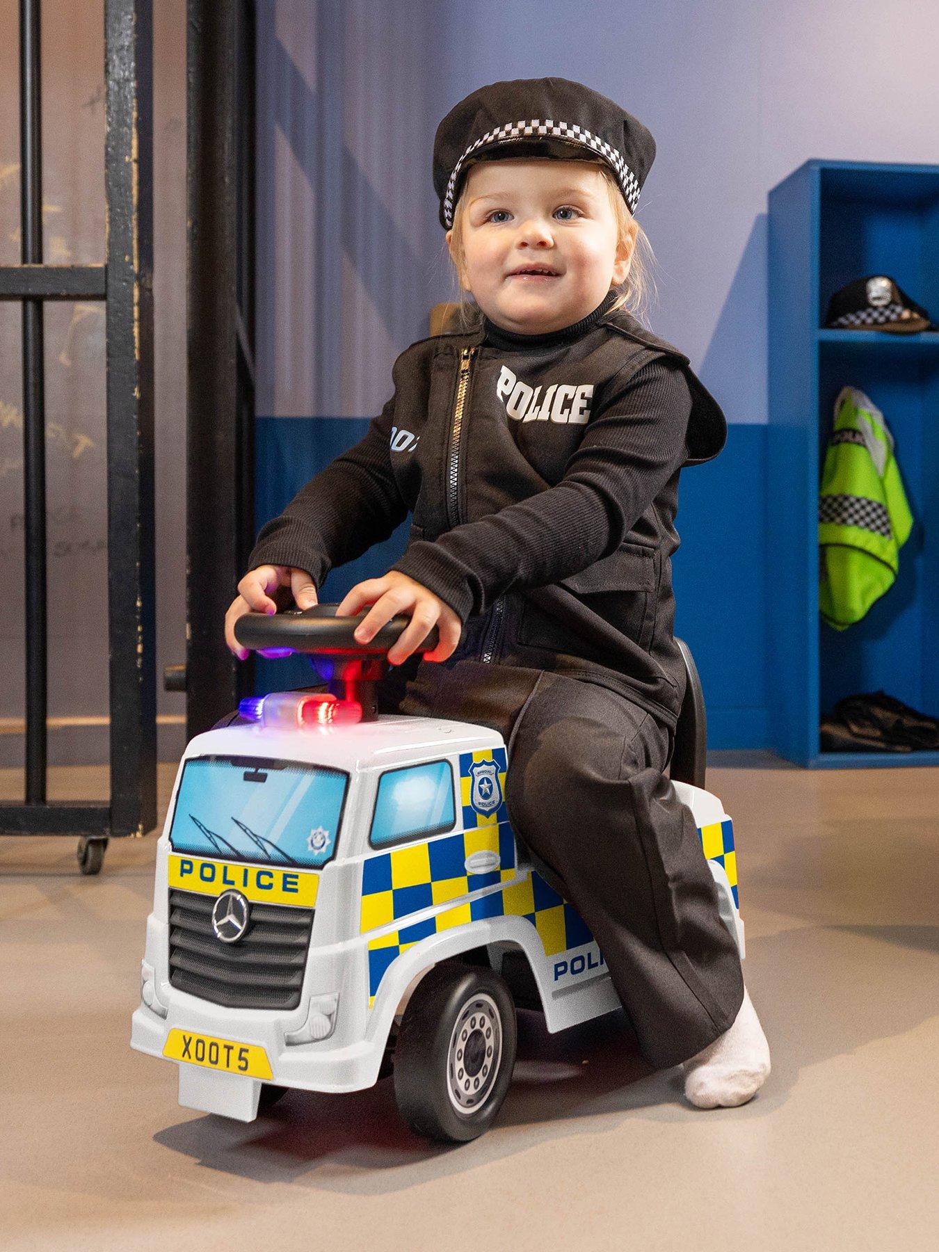 XOOTZ Mercedes-Benz Police Foot to Floor Ride On - White