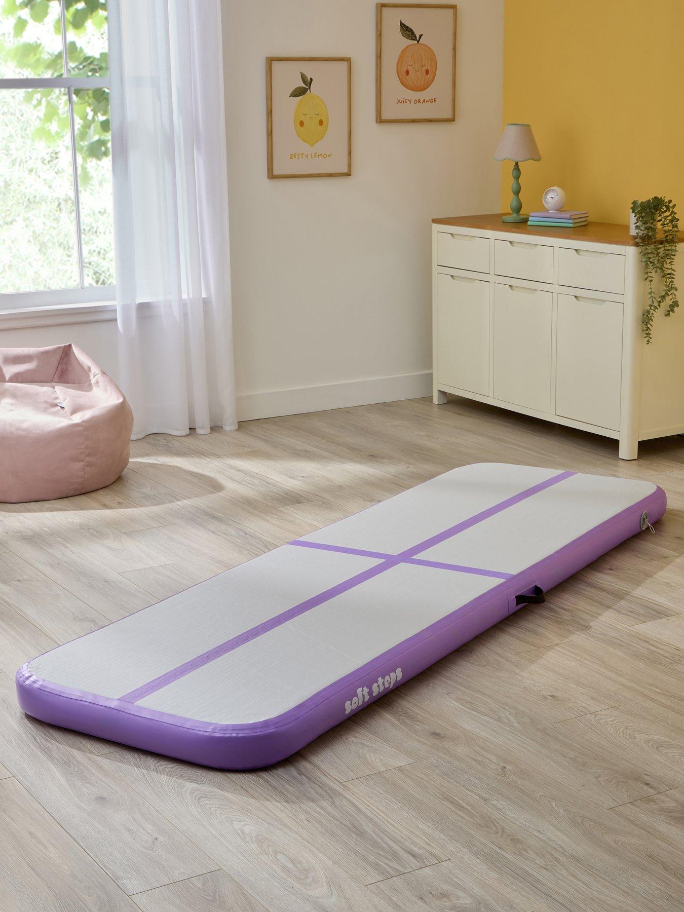 Image 1 of 7 of Soft Steps Inflatable Air Track Gymnastics Mat - Purple (2.5m)