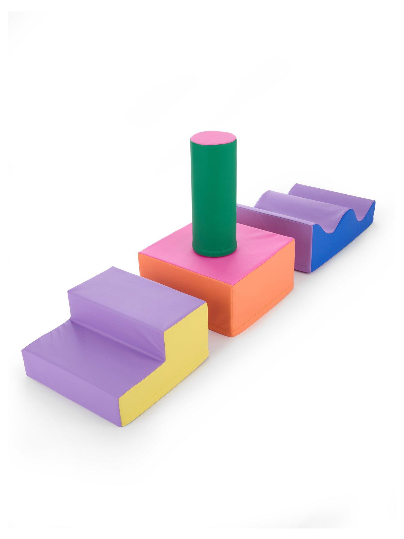 Image 3 of 7 of Soft Steps Soft Play Large Wave &amp; Slide 4 Piece Play Set