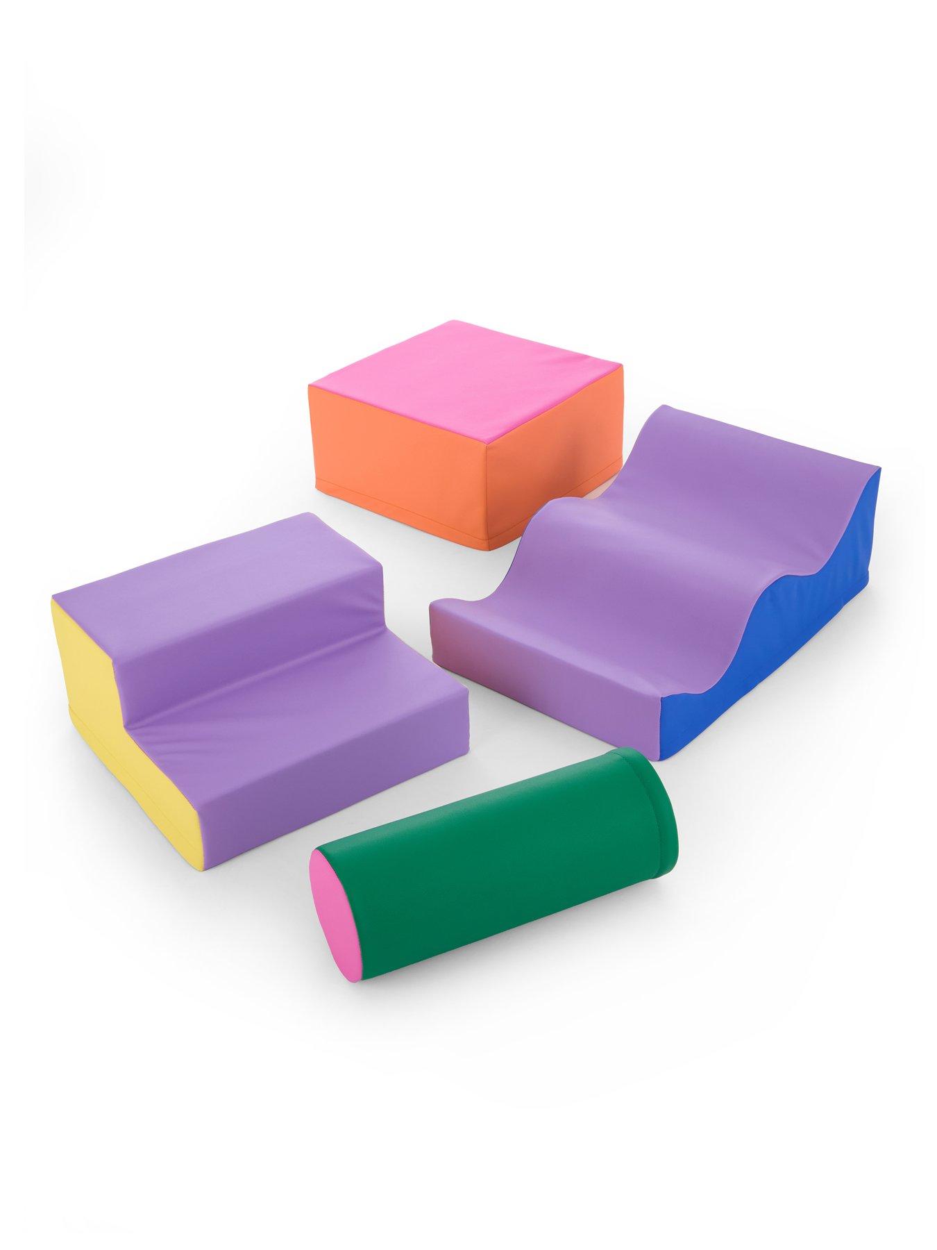 Image 4 of 7 of Soft Steps Soft Play Large Wave &amp; Slide 4 Piece Play Set