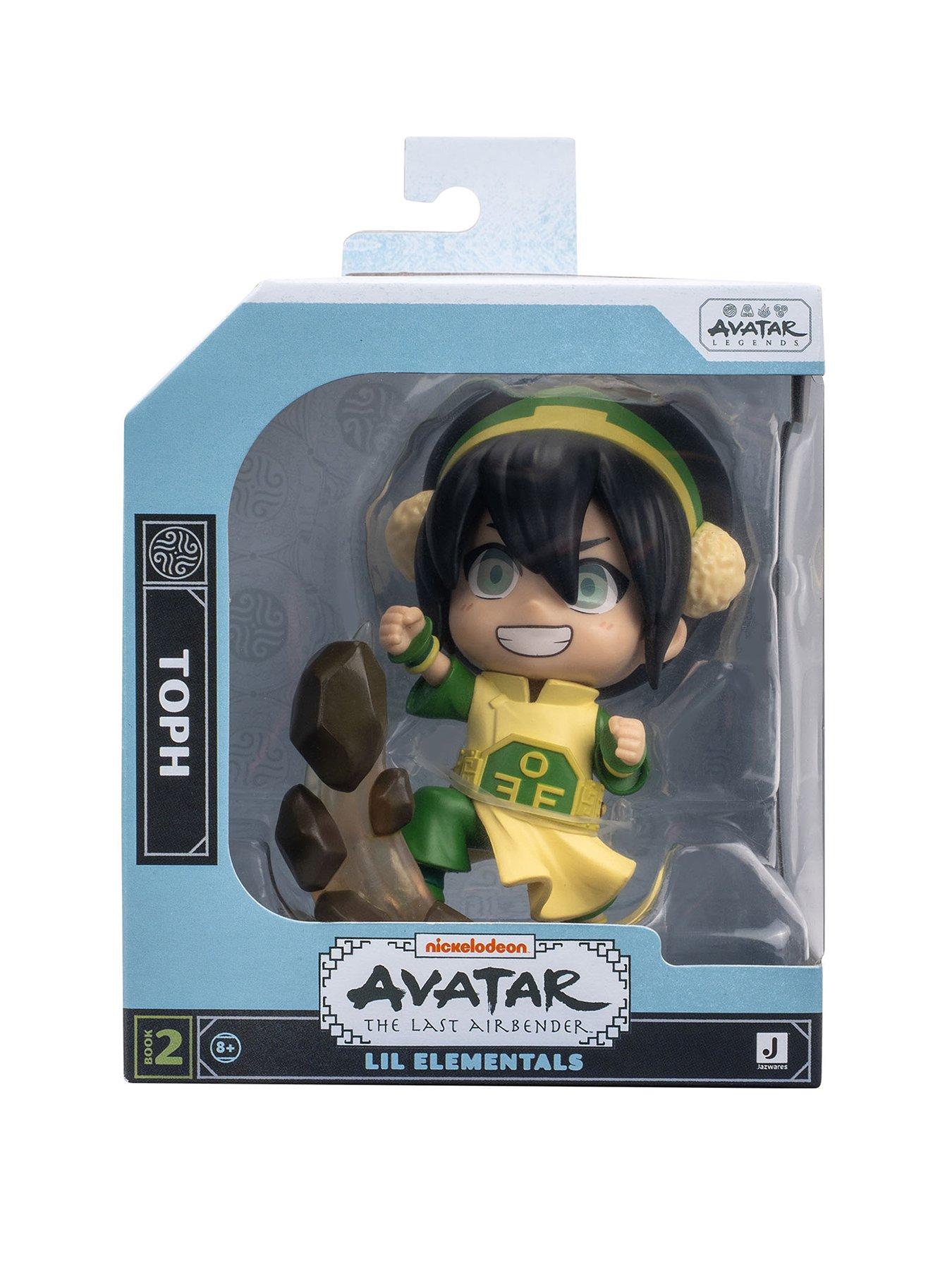Image 1 of 5 of Avatar The Last Airbender Toph &ndash; 4-Inch Mini Figure in Kawaii Style with Display Base