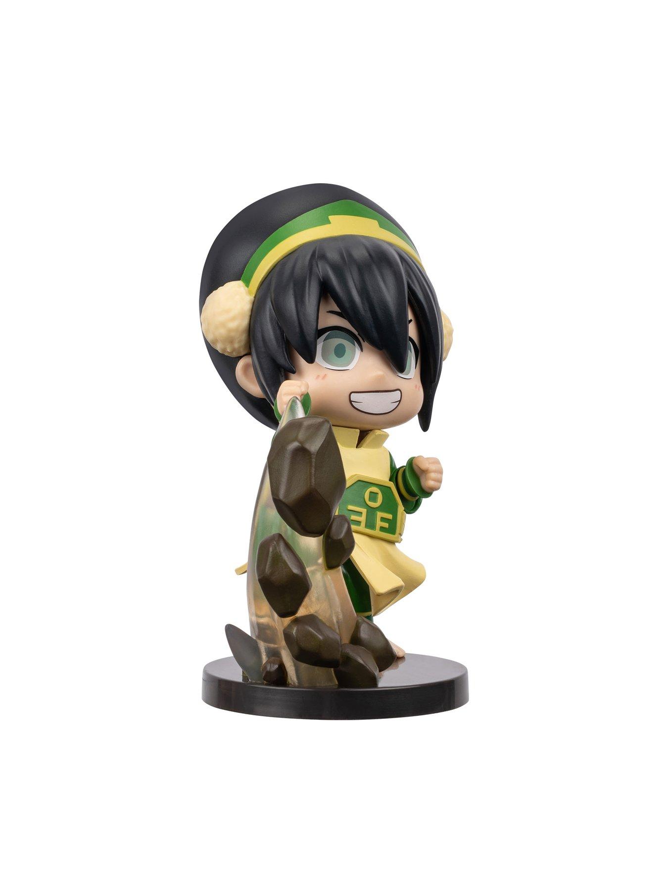 Image 5 of 5 of Avatar The Last Airbender Toph &ndash; 4-Inch Mini Figure in Kawaii Style with Display Base