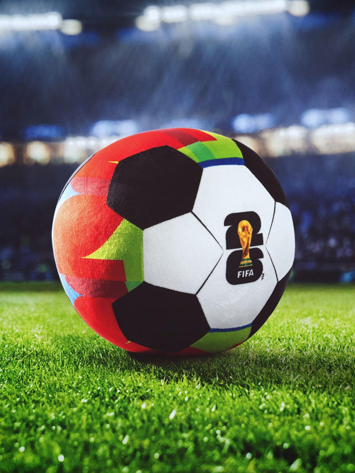 FIFA 9-Inch Red Plush Football - Soft, Collectible World Cup Plush Toy - Official  Pattern - Ages 3+