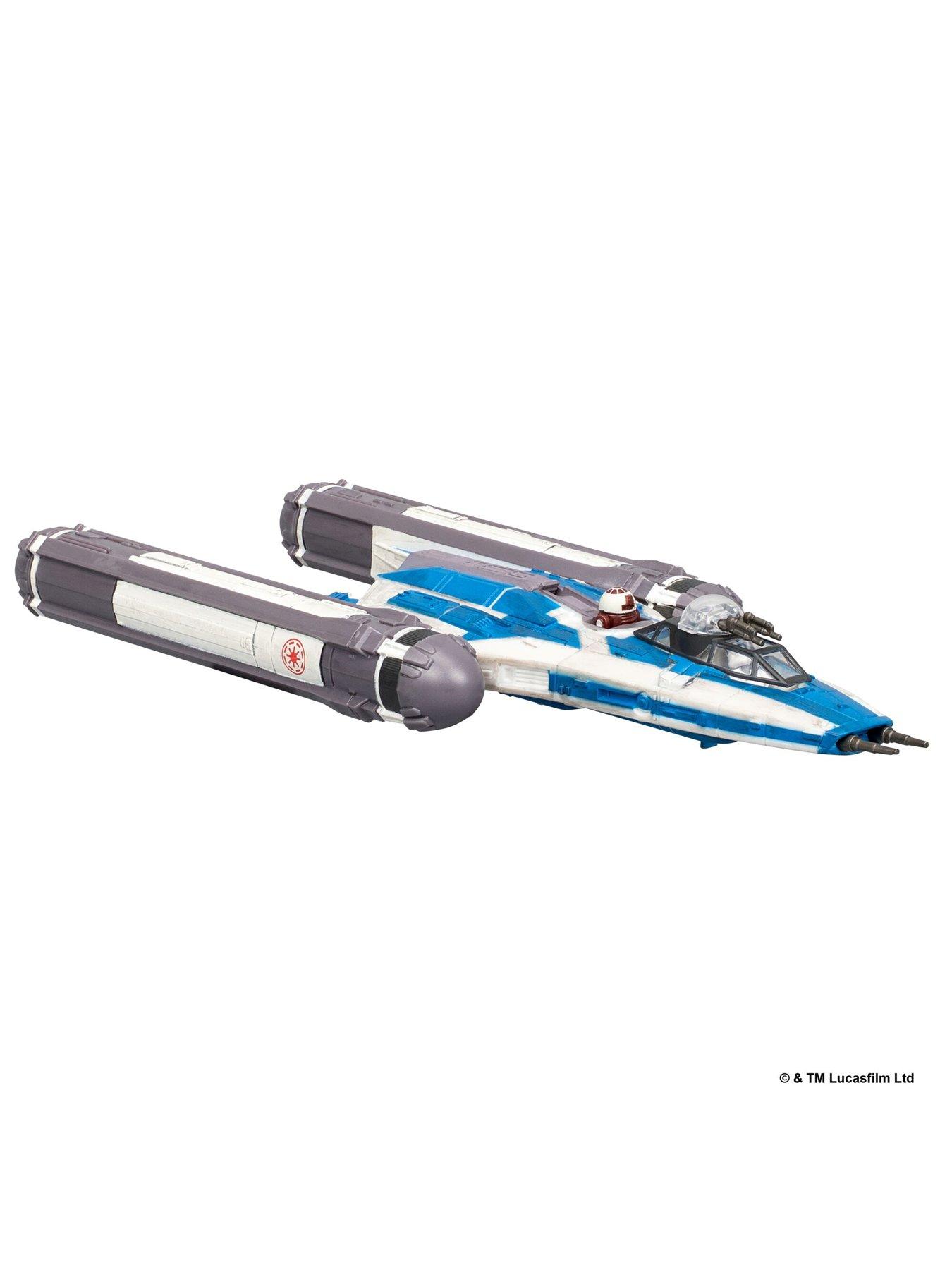 Image 5 of 7 of Star Wars SWJ - Medium Vehicle (5" Vehicle &amp; Figure Assortment) - BTL-B Y-wing Starfighter w/Clone Captain Rex- Series 11
