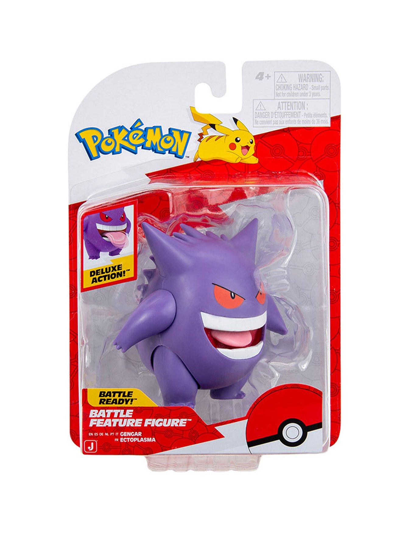 Pokemon Gengar Battle Feature Figure - 4.5-Inch Gengar Battle Figure with Extending Tongue