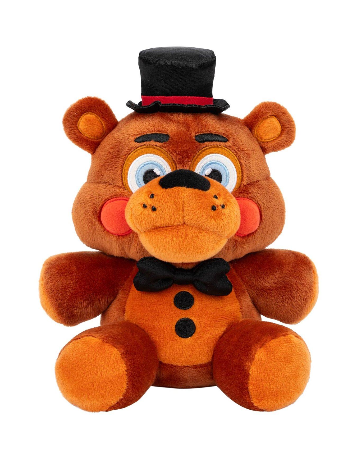 Five Nights at Freddy's Toy Freddy Plush - 8-Inch Stuffie with Soft Material and Glow-In-The-Dark Eyes