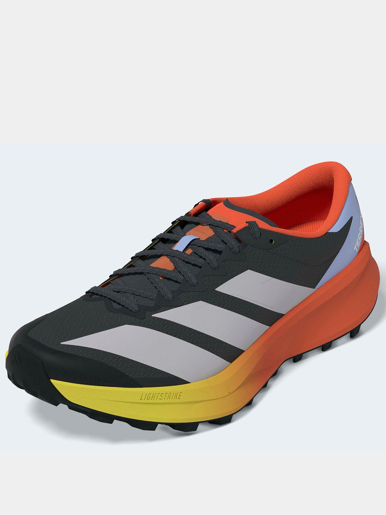 adidas Terrex Womens Trail Running Agravic 4 Trainers - Carbon / Grey Two / Semi Impact Orange