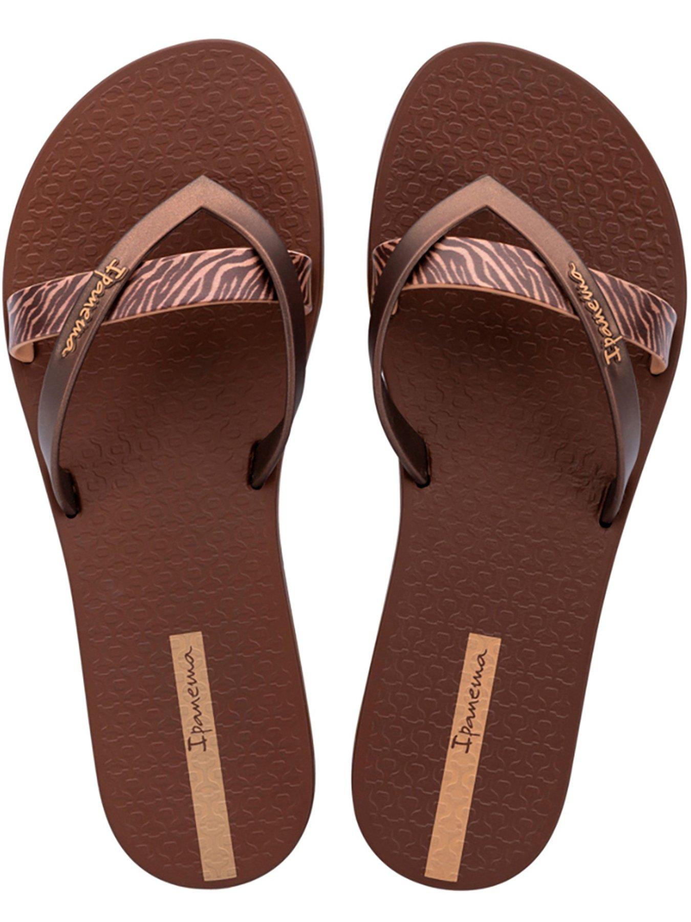 Image 2 of 3 of Ipanema Kirei Chic Print Flip Flop - Brown