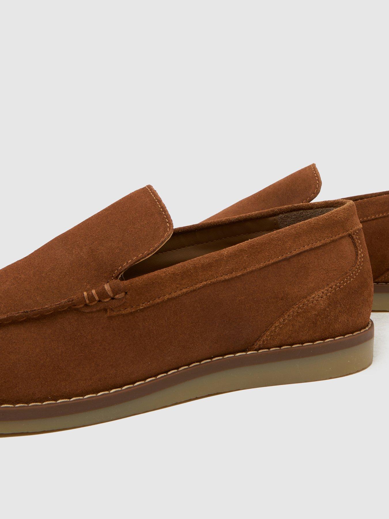 Image 4 of 4 of Schuh Risk Suede Loafer - Brown