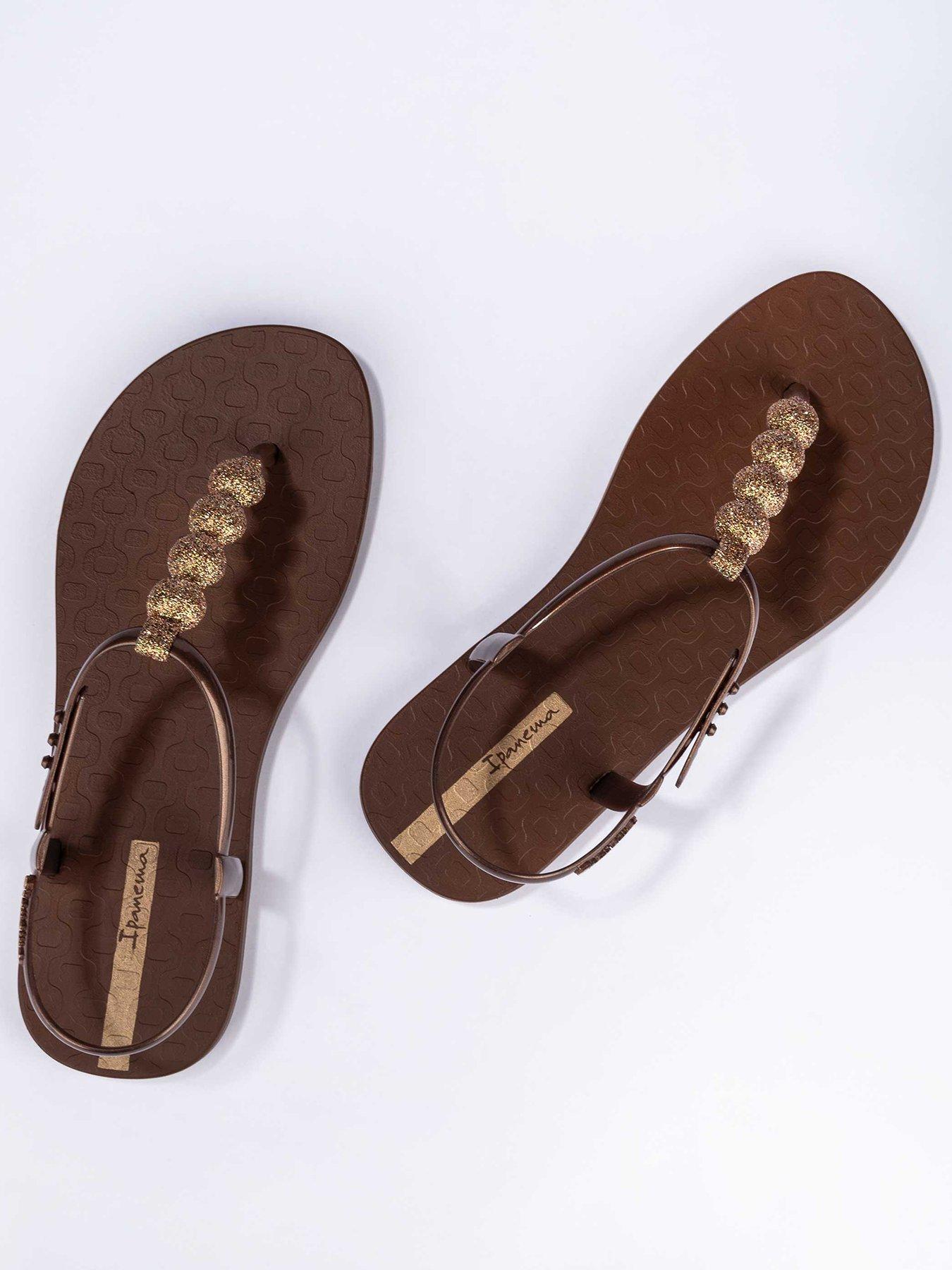 Image 2 of 4 of Ipanema Glitter Bobble Sandals - Brown