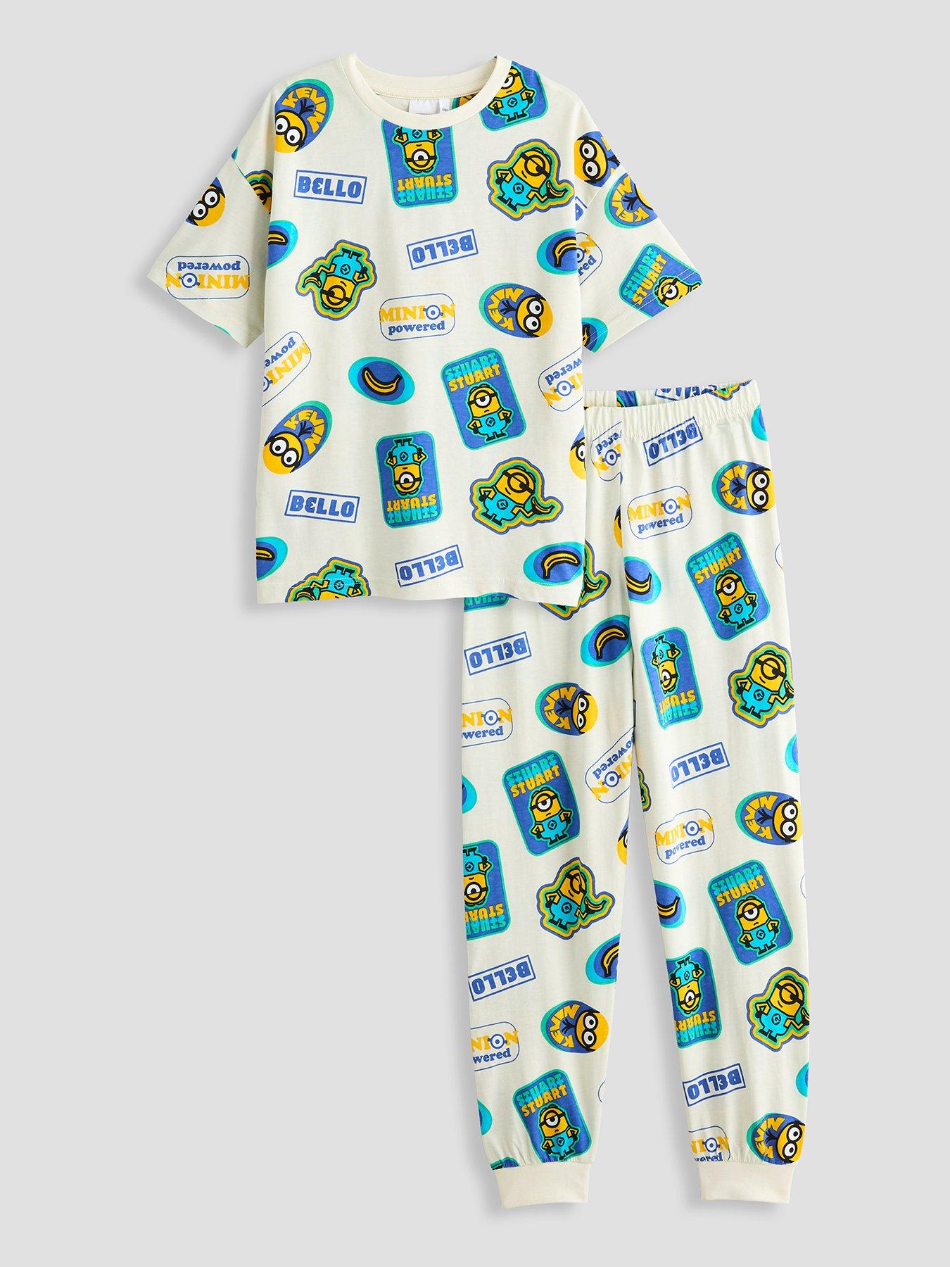 Image 1 of 6 of The Very Collection Minions Short Sleeve Pyjama Set