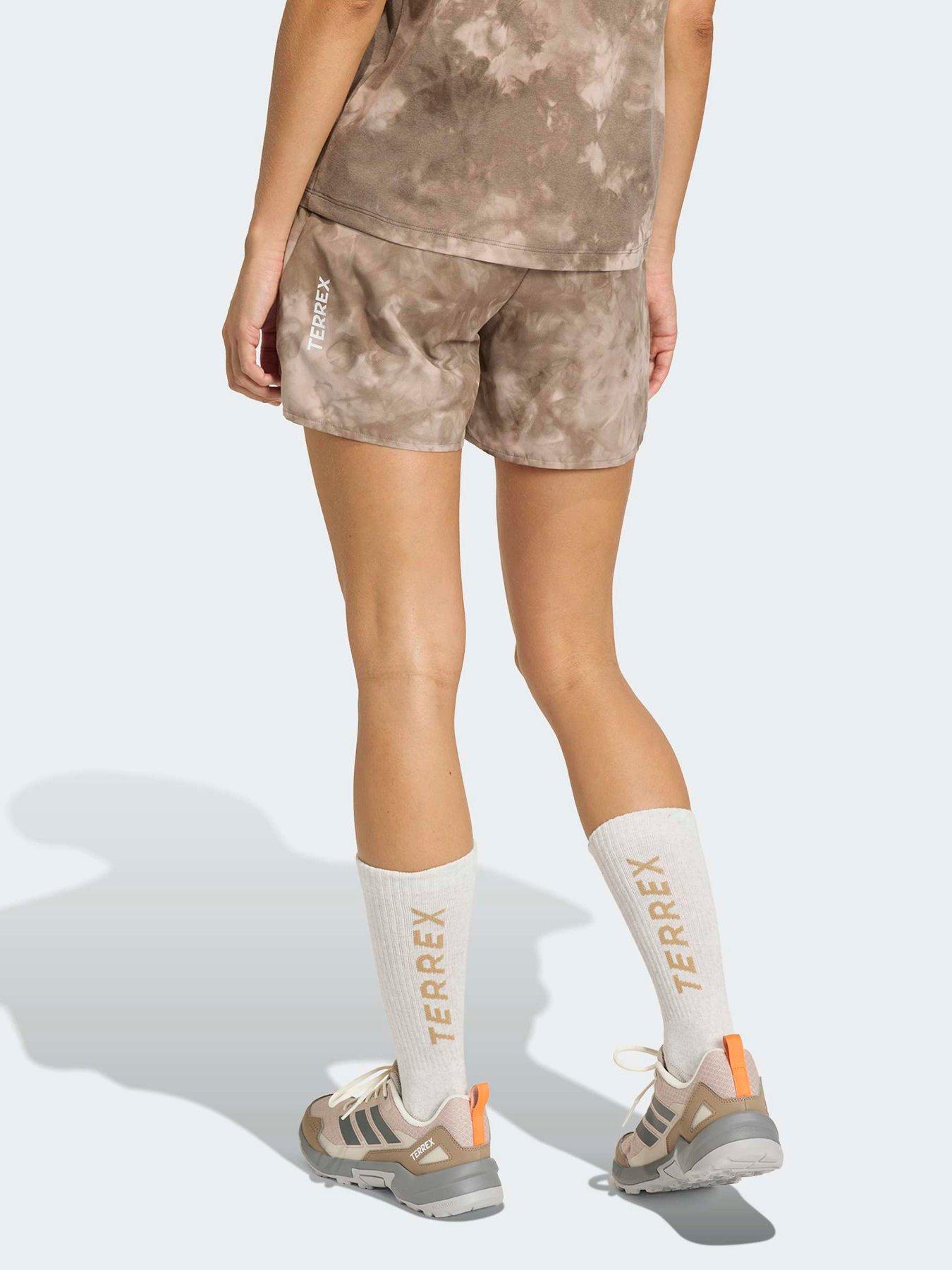 adidas Terrex Womens Mountain Printed Shorts - Brown | Very