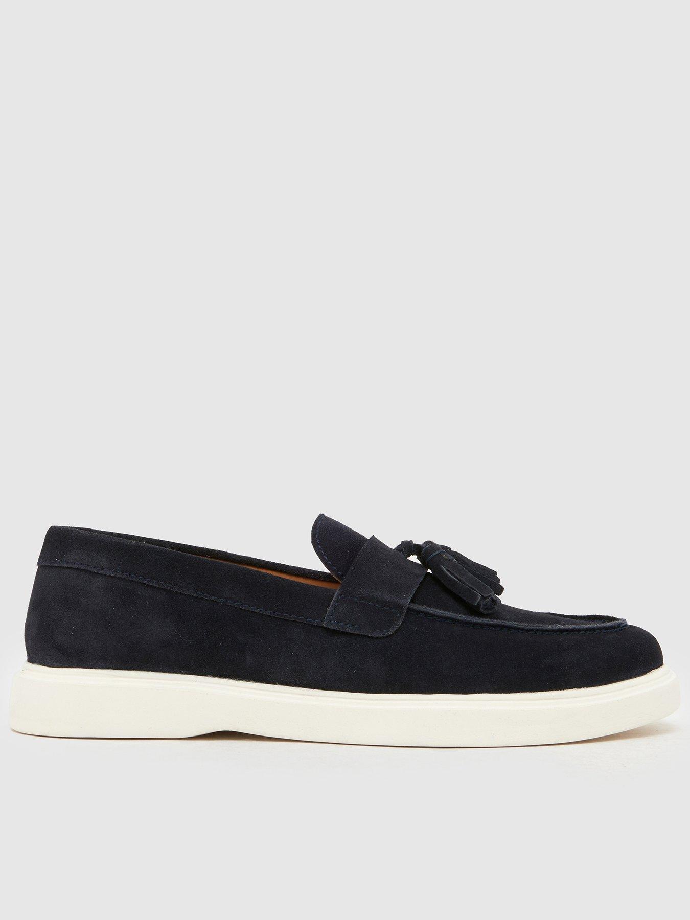 Schuh Percy Suede Tassel Loafer - Navy
