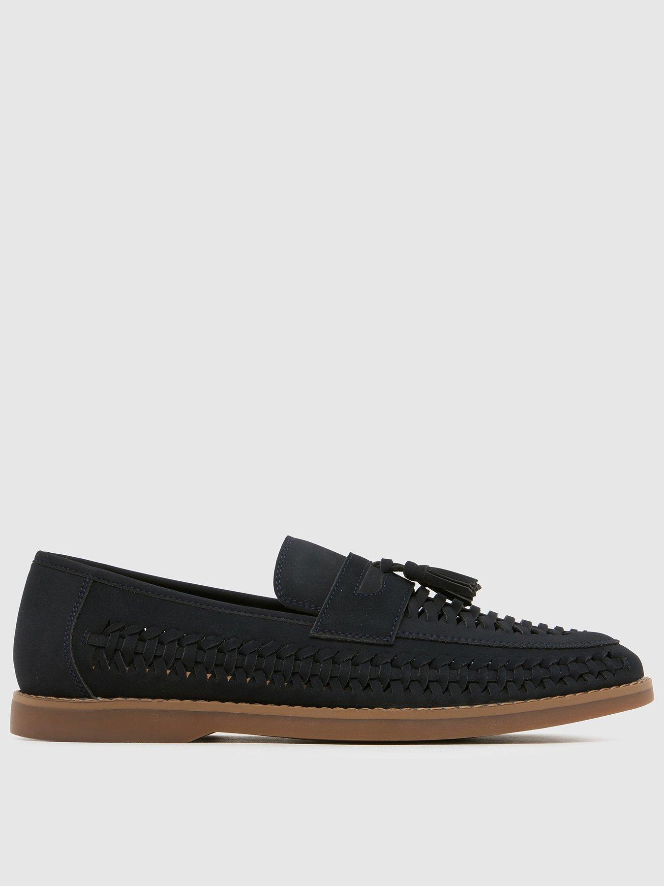 Schuh Robbie Woven Loafer - Navy