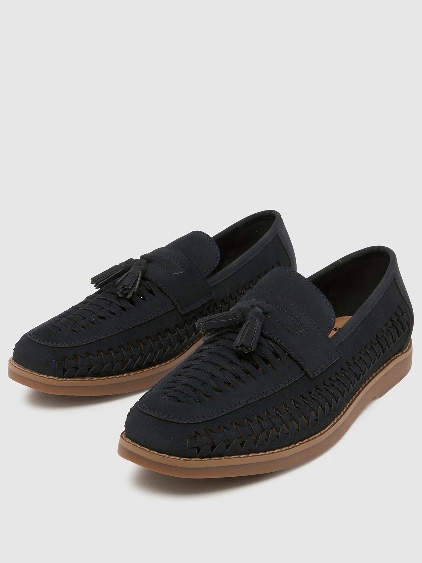 Image 2 of 4 of Schuh Robbie Woven Loafer - Navy