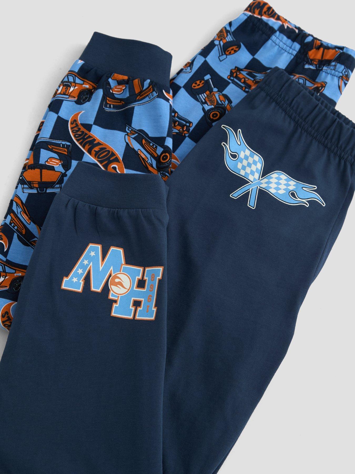 Image 5 of 5 of The Very Collection 2 Pack Hot Wheels Long Sleeve Pyjama Set - Navy