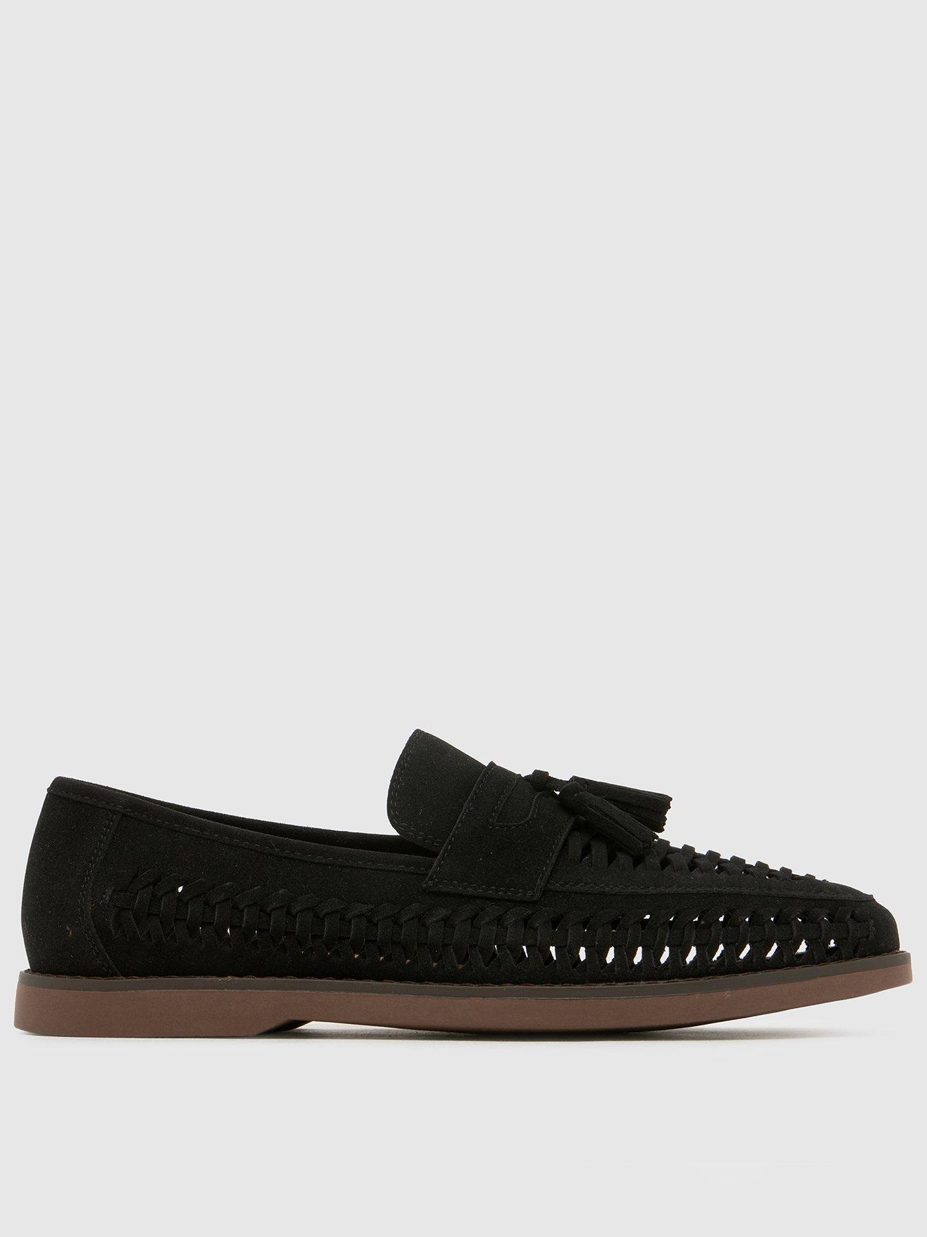 Schuh Robbie Woven Loafer - Black