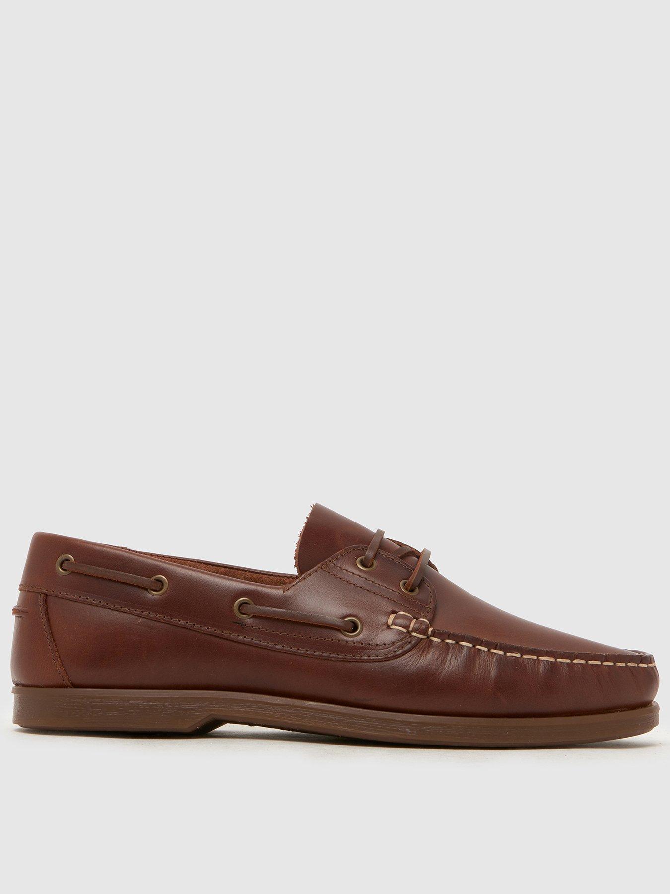 Schuh Patient Leather Boat Shoe - Brown