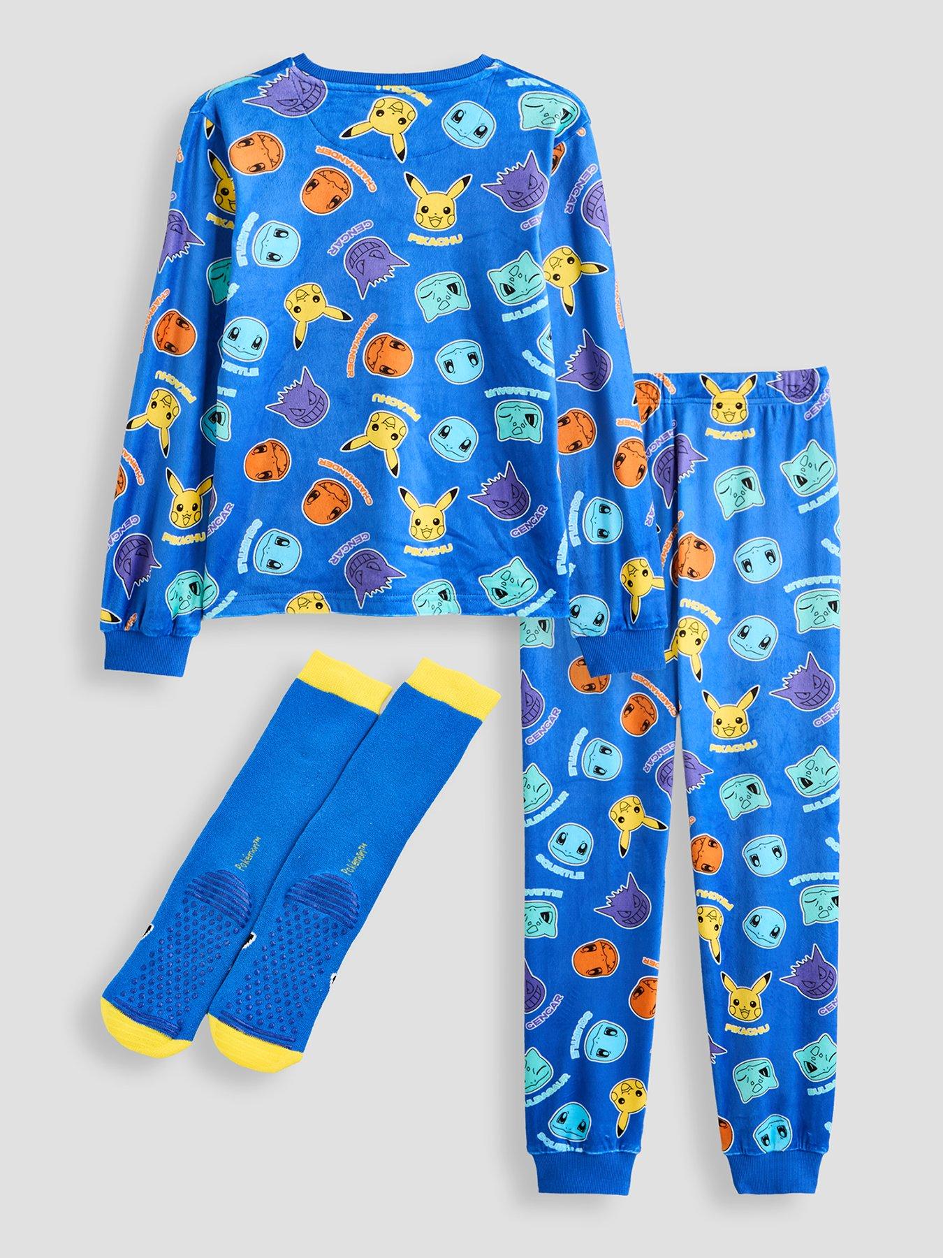 Image 2 of 6 of The Very Collection Pokemon Fleece Pyjama Set With Socks
