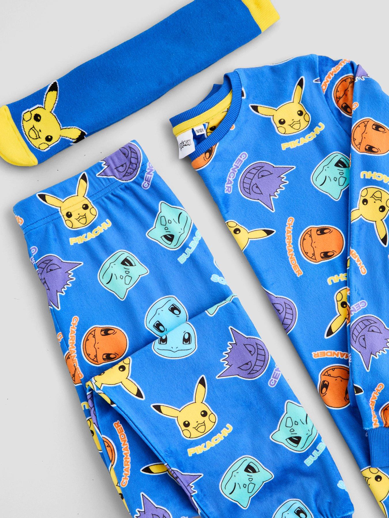 Image 3 of 6 of The Very Collection Pokemon Fleece Pyjama Set With Socks
