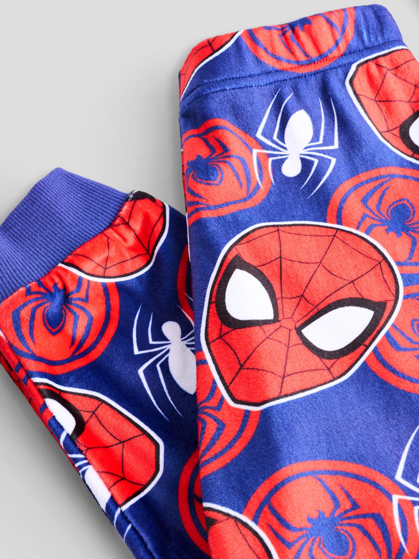 Image 5 of 5 of The Very Collection Boys Spiderman AOP Fleece Pyjamas (2 - 9 Years) - Multi