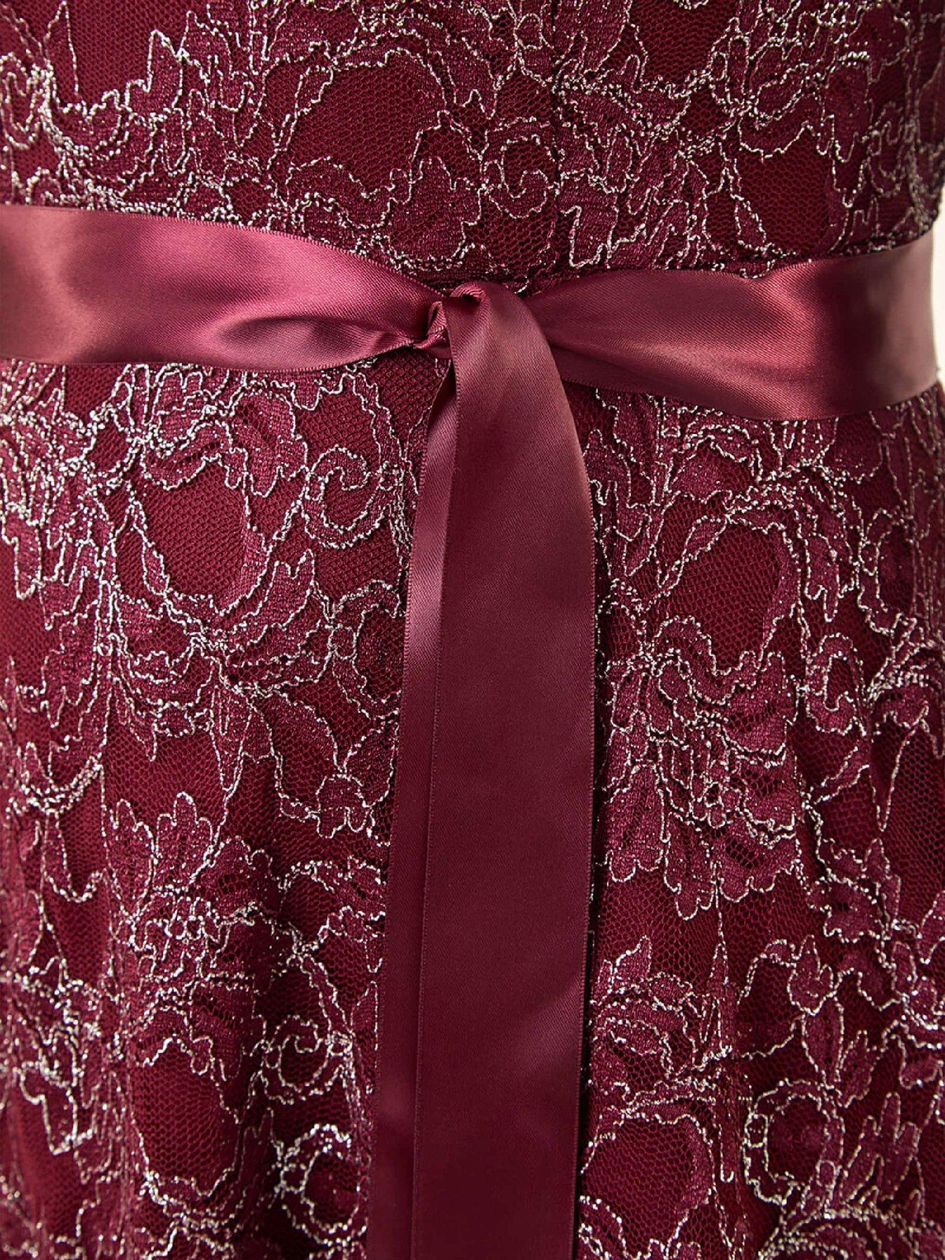 Image 5 of 5 of Roman Metallic Lace Stretch Dress