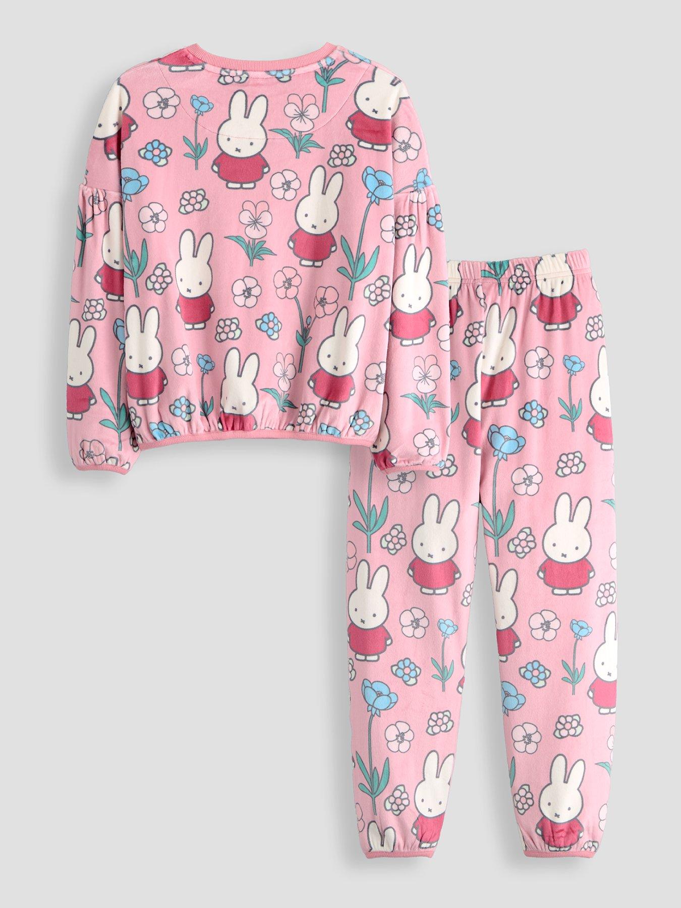 Image 2 of 6 of The Very Collection Girls Miffy Soft-Touch Fleece Pyjama Set - Pink
