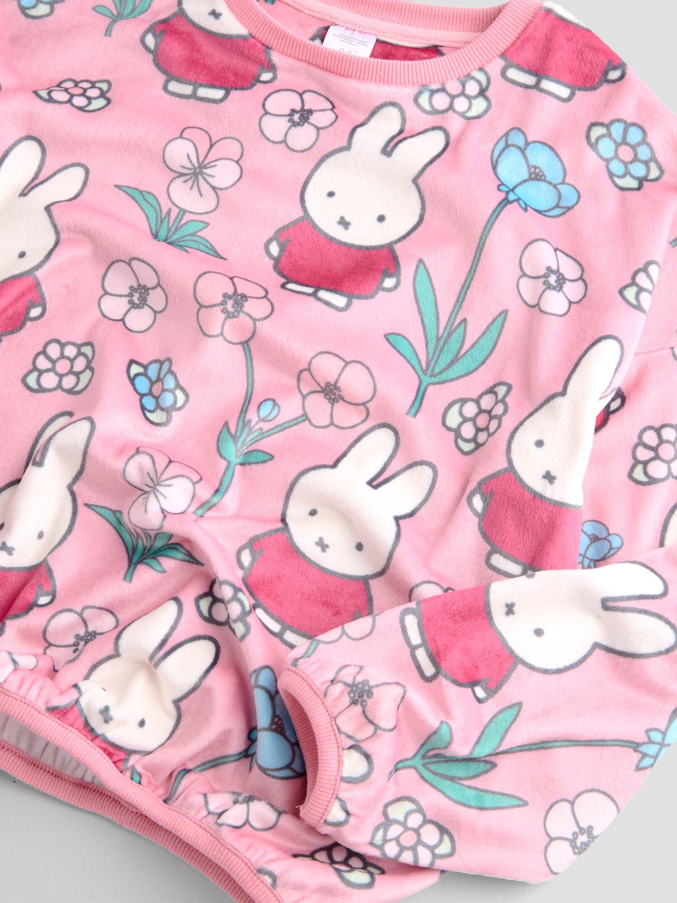 Image 3 of 6 of The Very Collection Girls Miffy Soft-Touch Fleece Pyjama Set - Pink