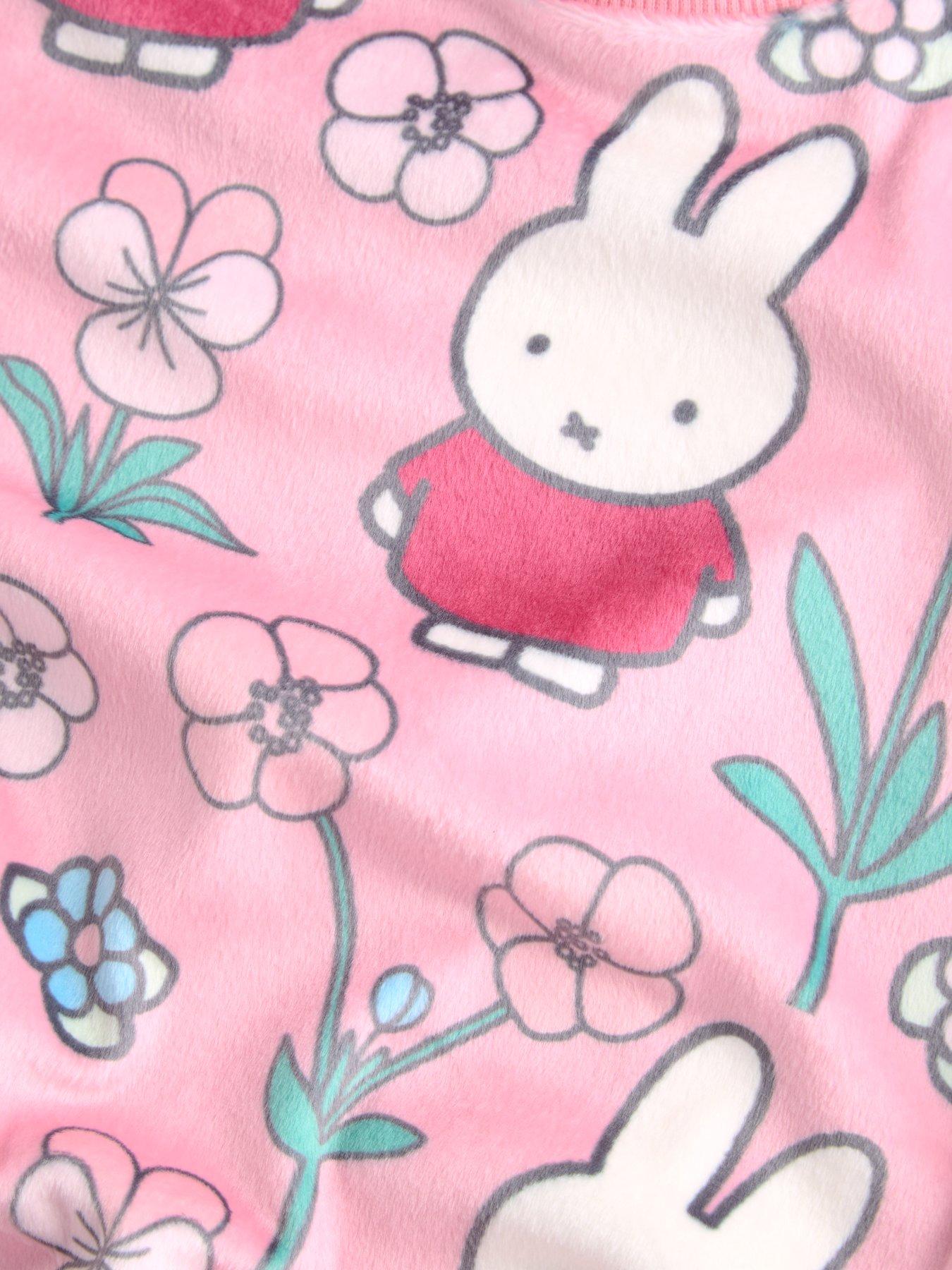 Image 4 of 6 of The Very Collection Girls Miffy Soft-Touch Fleece Pyjama Set - Pink