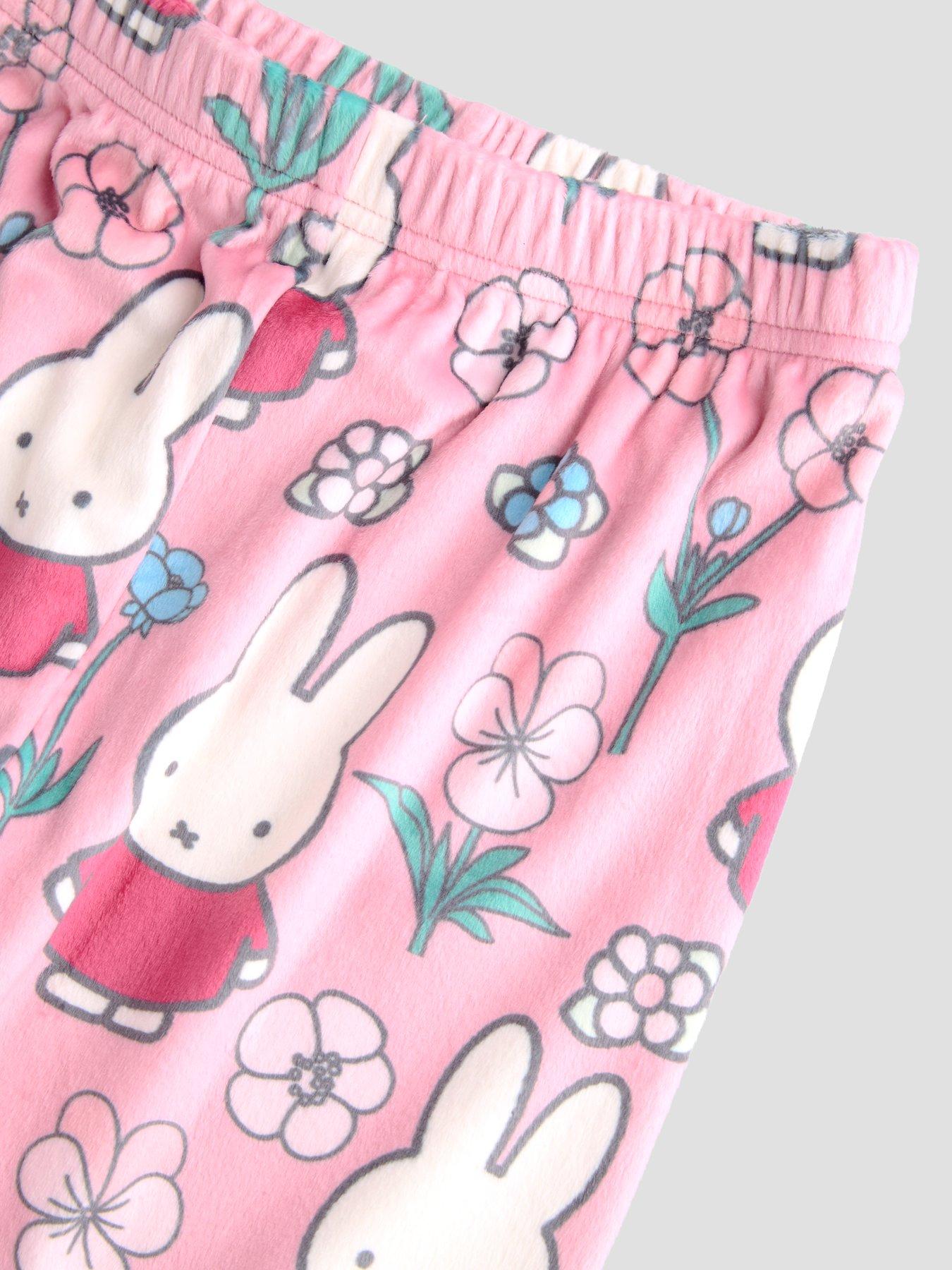 Image 5 of 6 of The Very Collection Girls Miffy Soft-Touch Fleece Pyjama Set - Pink