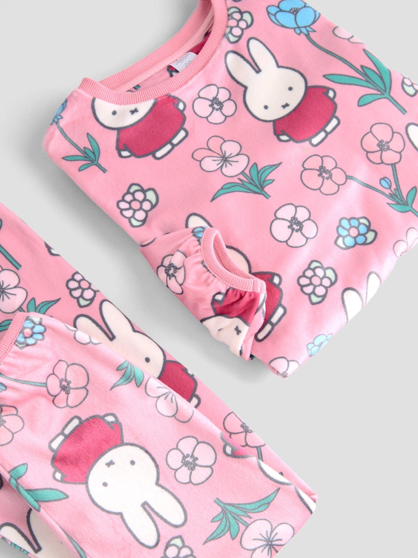 Image 6 of 6 of The Very Collection Girls Miffy Soft-Touch Fleece Pyjama Set - Pink