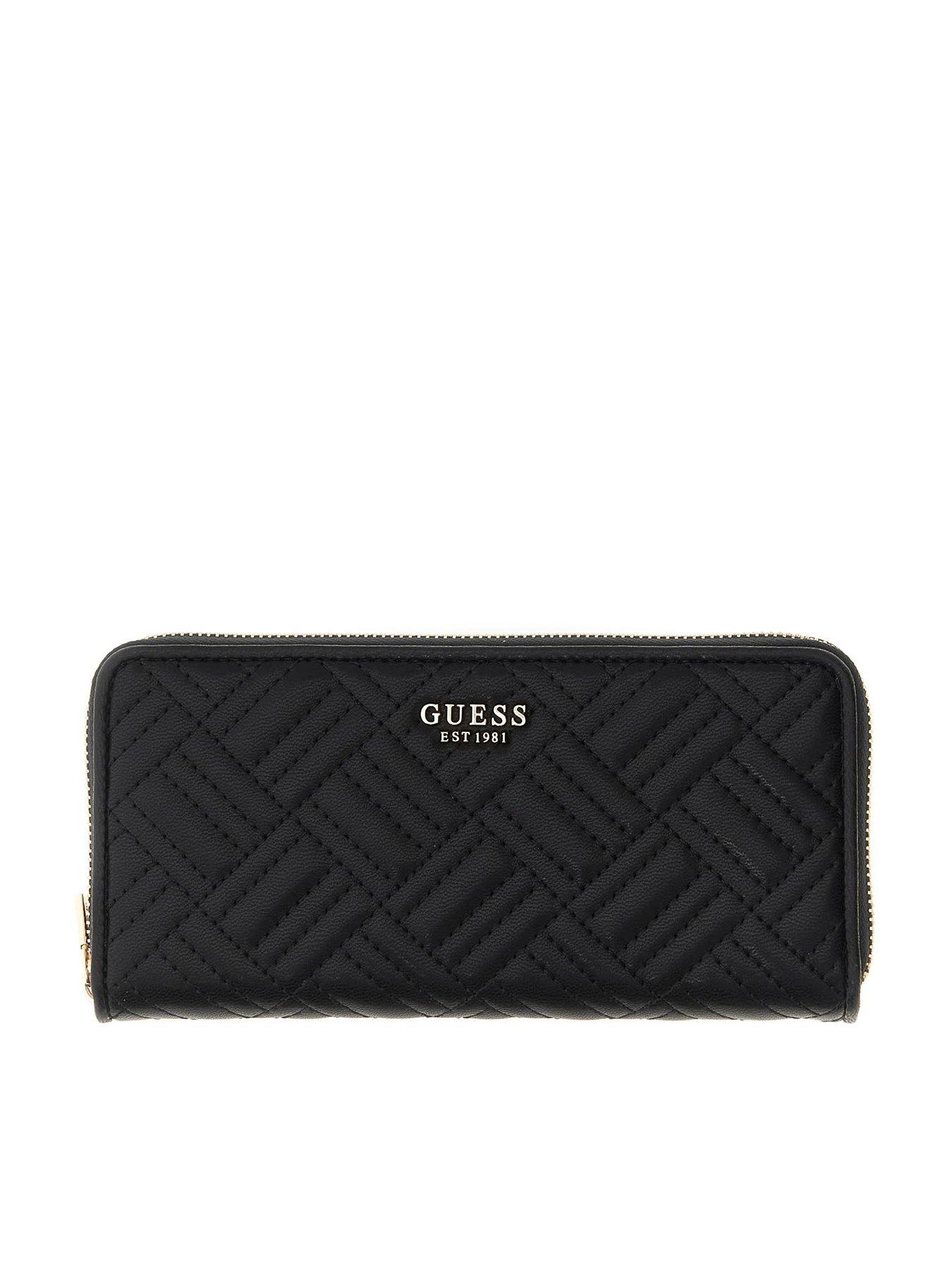Image 1 of 5 of Guess Sally Slg Large Zip Around - Black