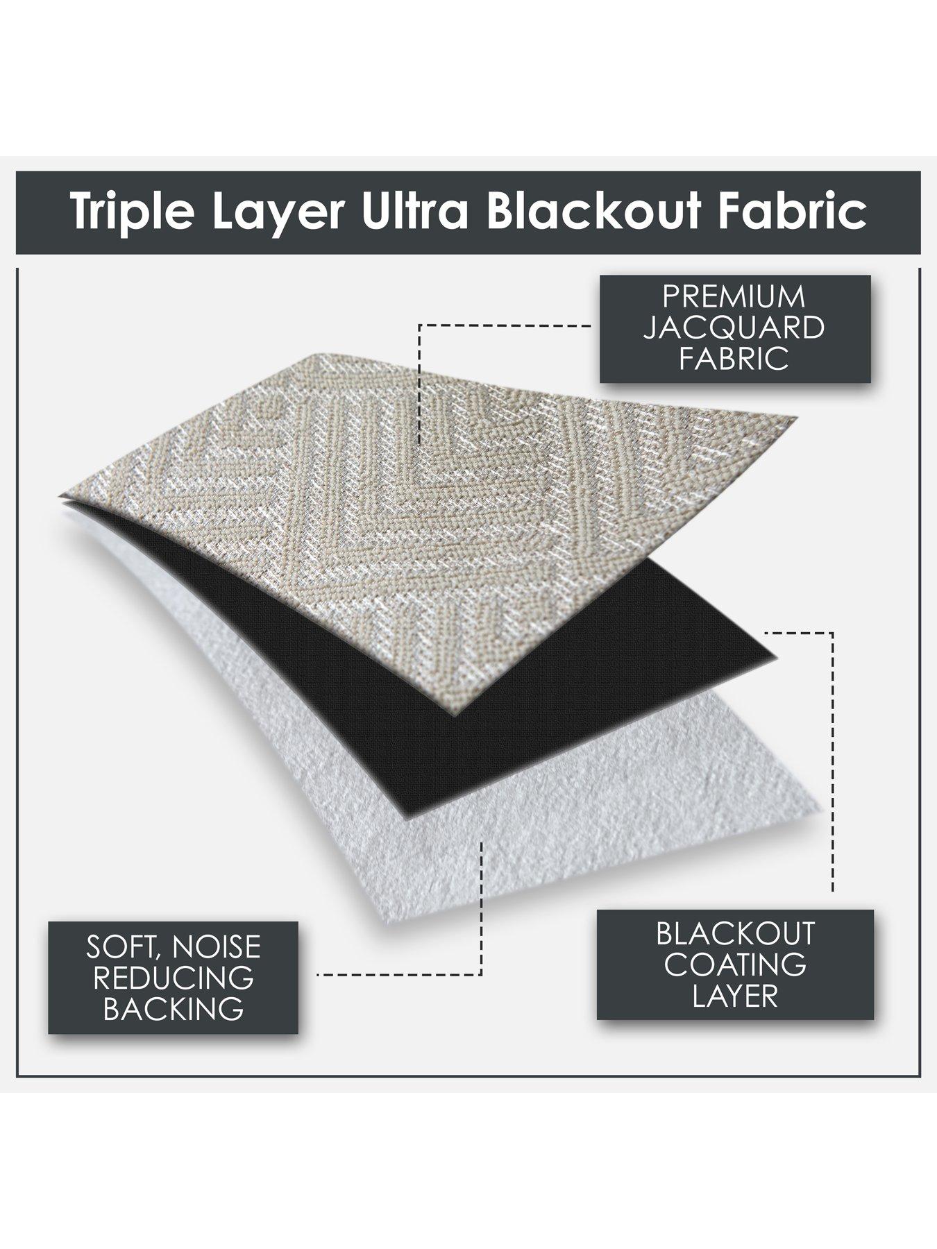 Image 4 of 7 of The Very Collection Sorrento Ultra Blackout Jacquard 66x72 Eyelet