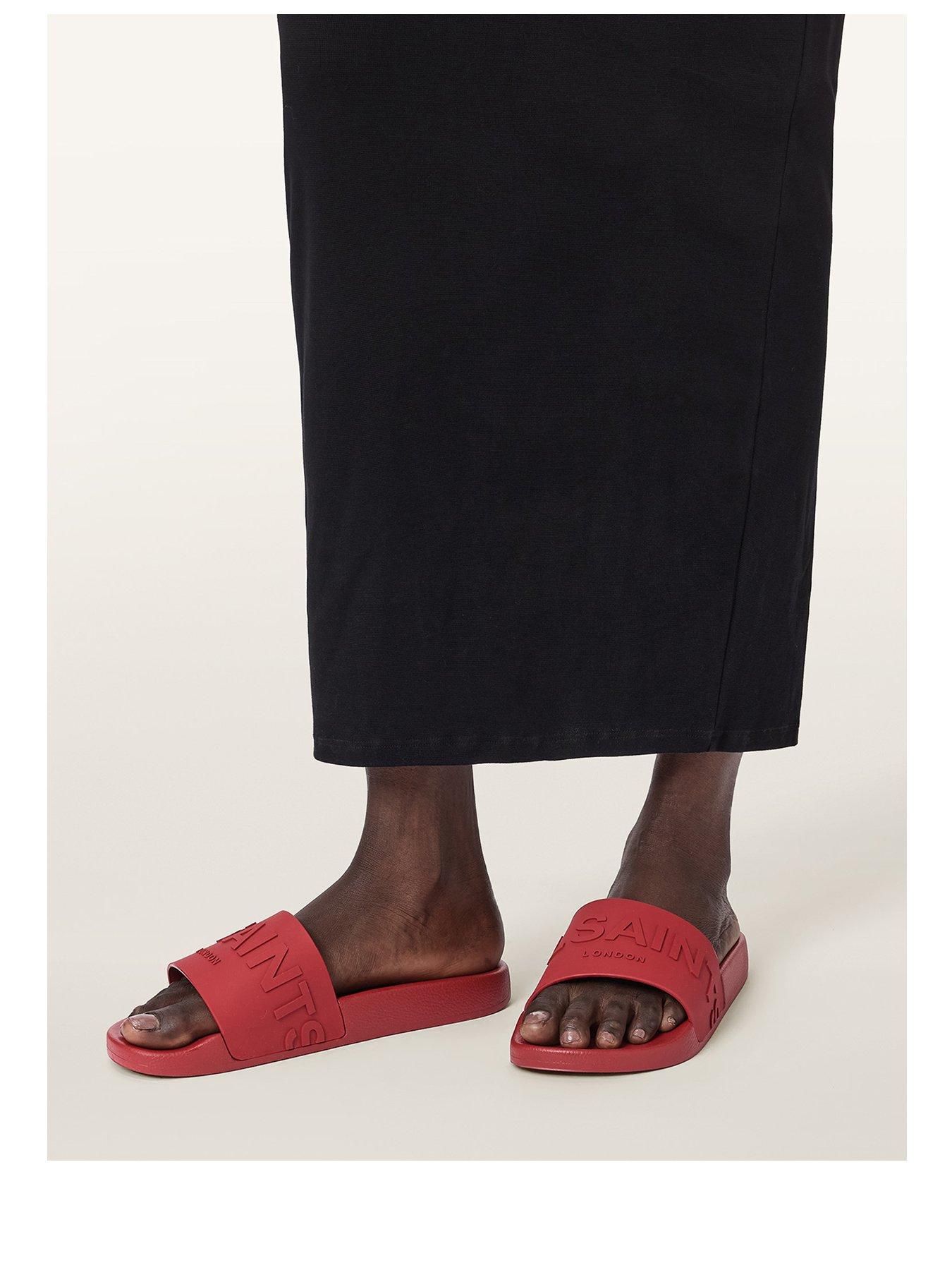Image 2 of 6 of AllSaints Biggy Slider - Red
