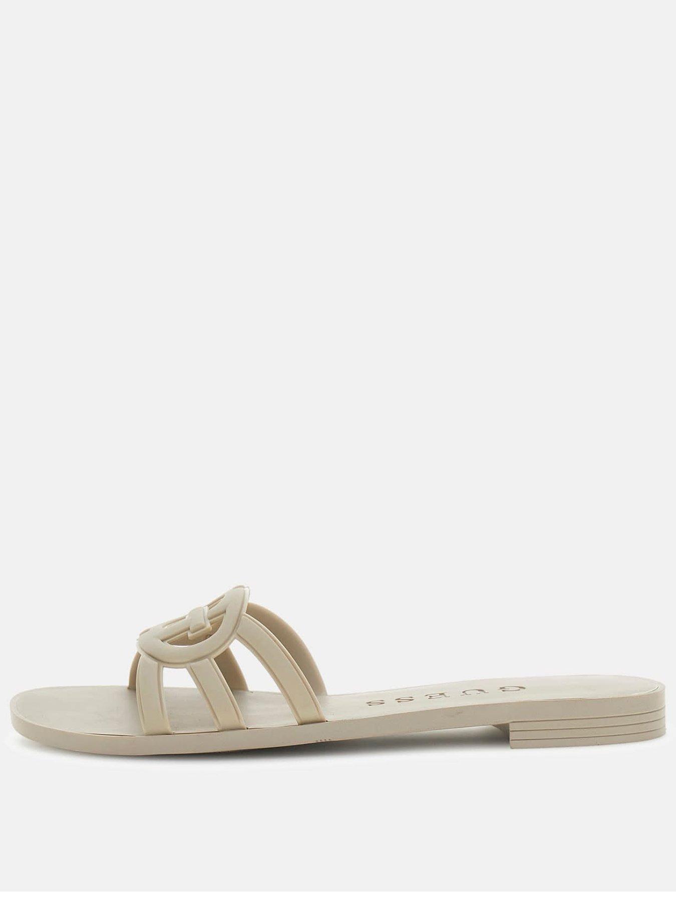 Guess Elyho2 Logo Flat Slide Sandal