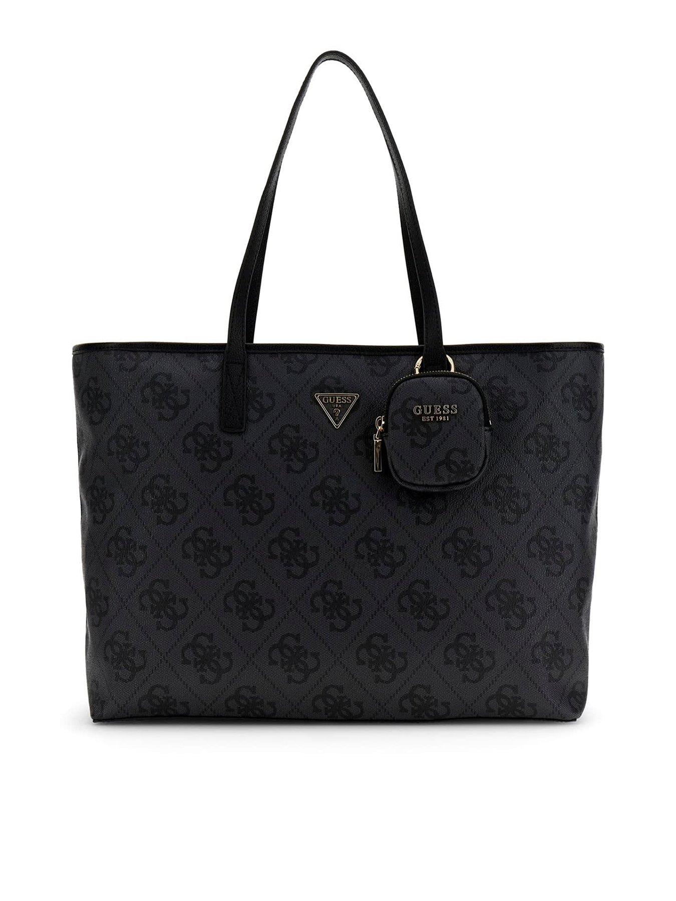 Image 1 of 5 of Guess Power Play II Large Tech Tote - Black