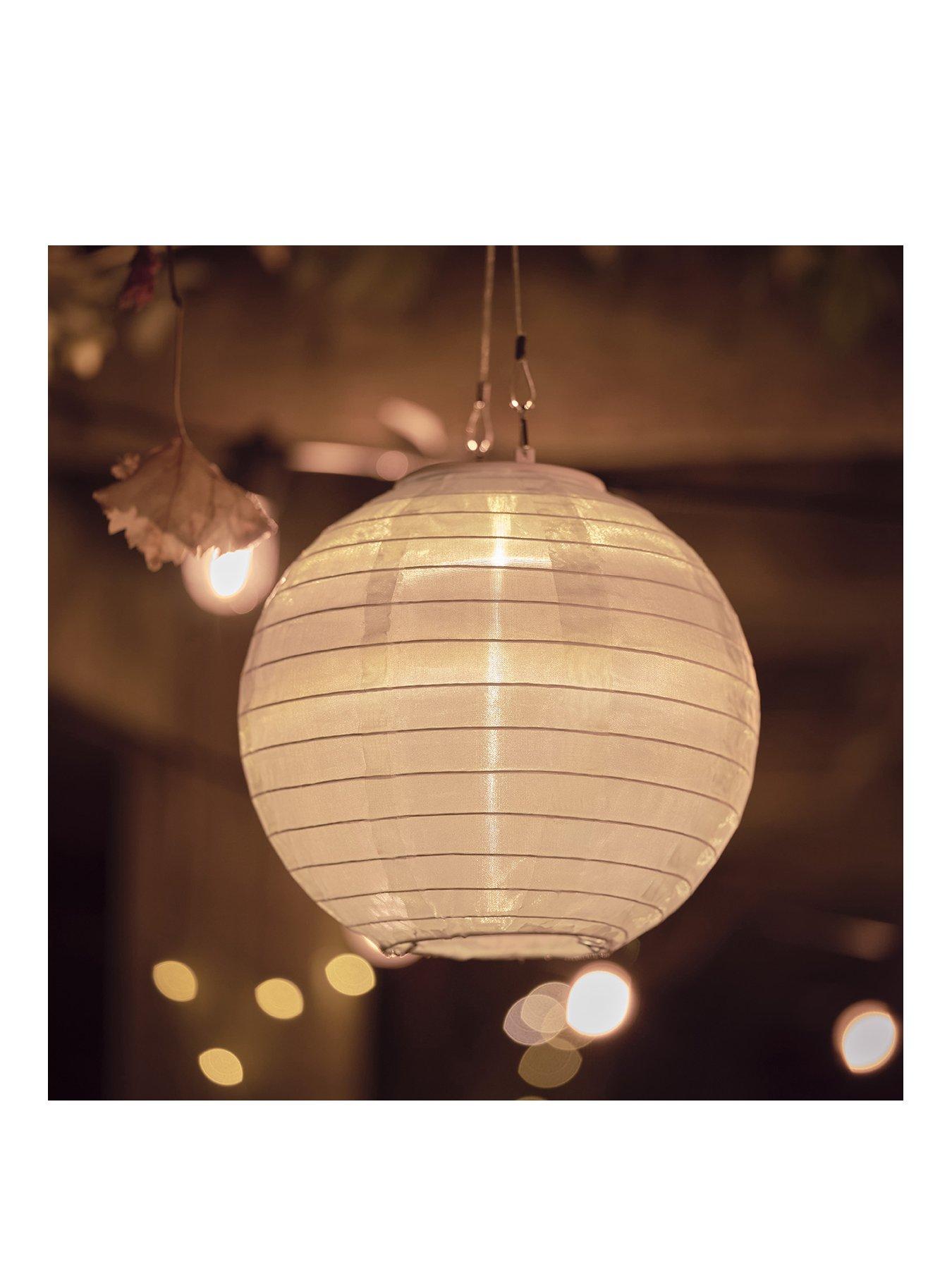 Image 2 of 4 of Lights4Fun 3 Cloud White Miami Solar Lanterns