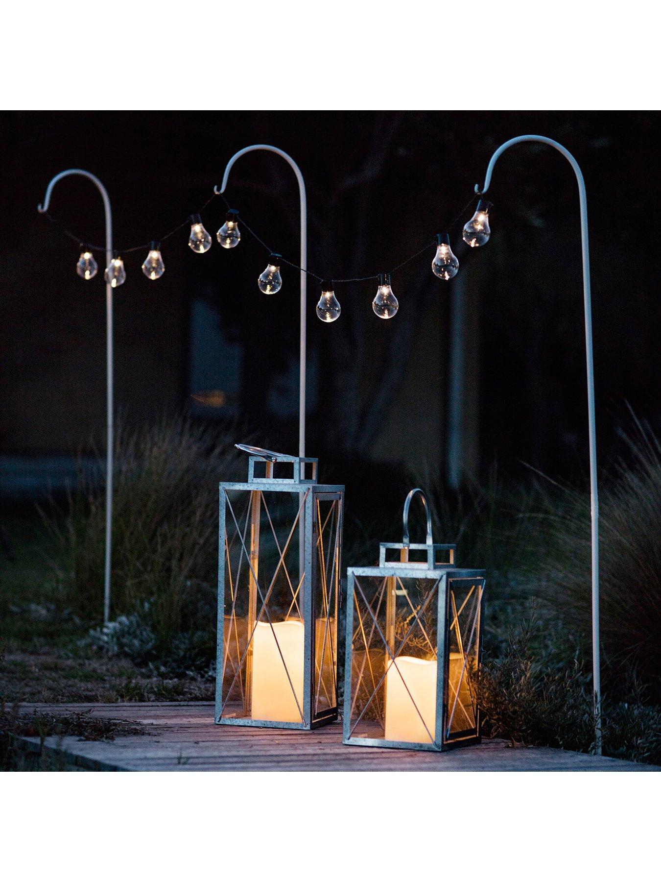Image 3 of 3 of Lights4Fun 20 Warm White Carnival Solar Festoon Lights
