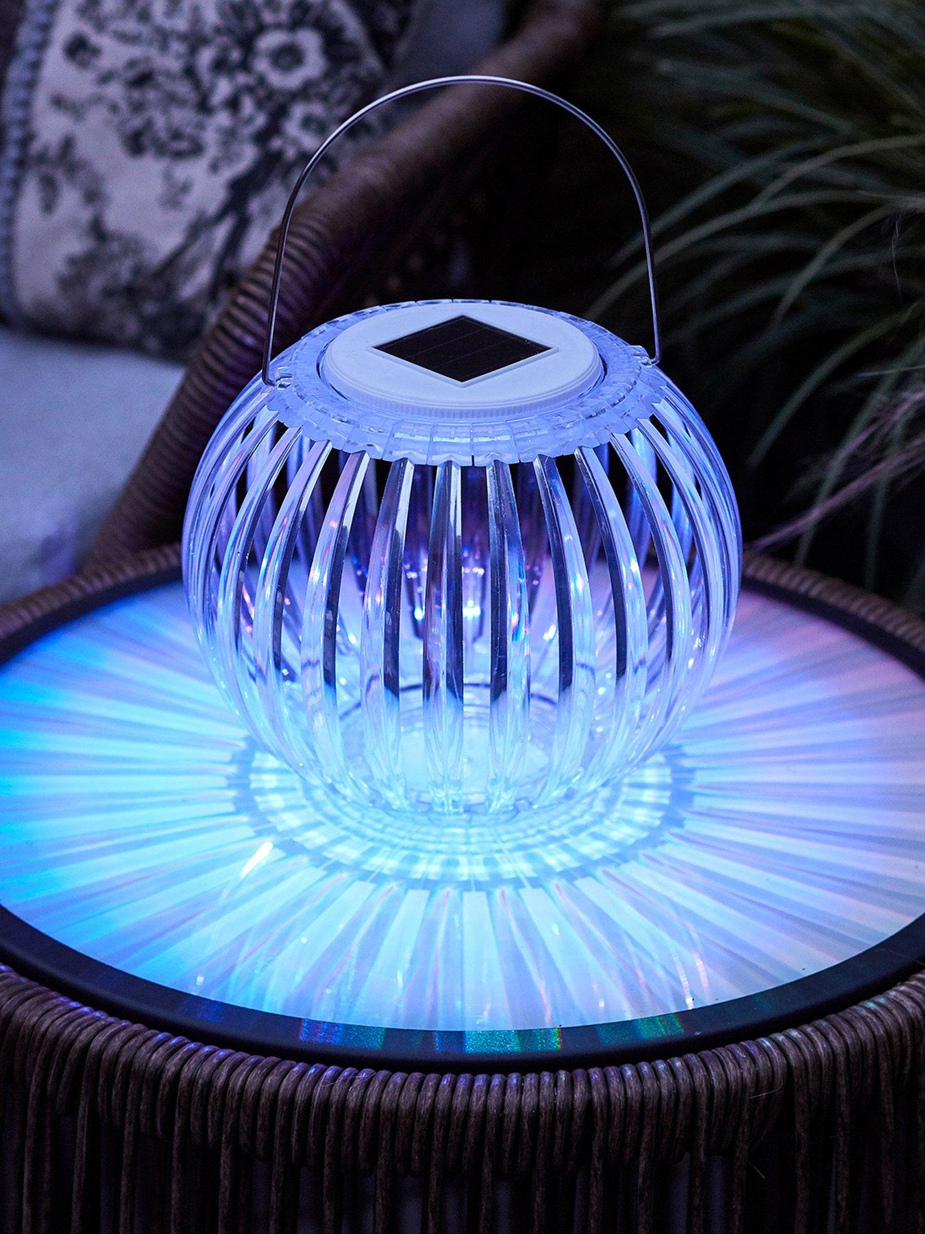 Lights4Fun Colour Changing Solar Hanging Lantern