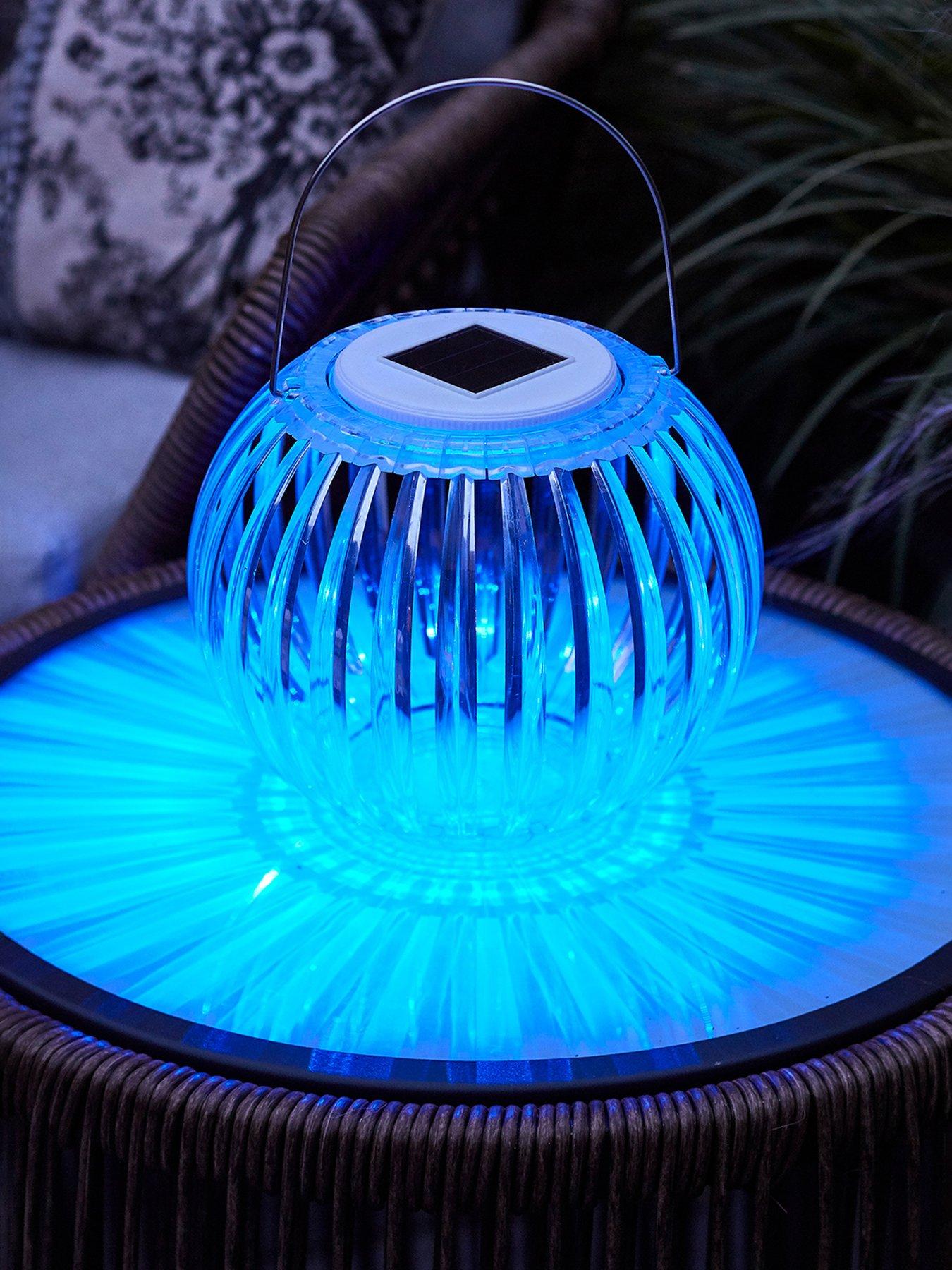 Image 5 of 7 of Lights4Fun Colour Changing Solar Hanging Lantern