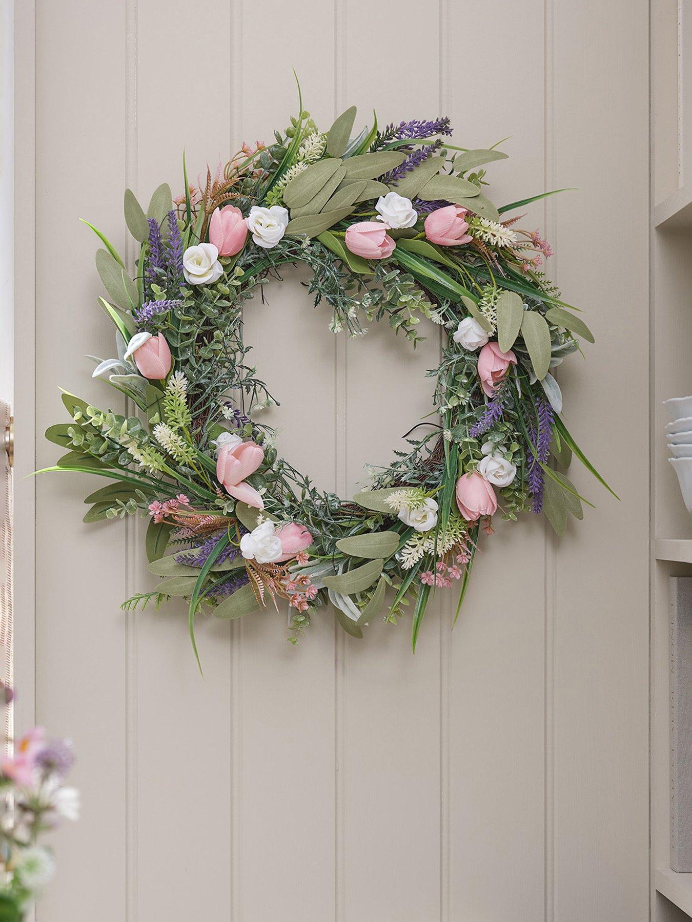 Image 4 of 4 of Lights4Fun Tulip Wreath