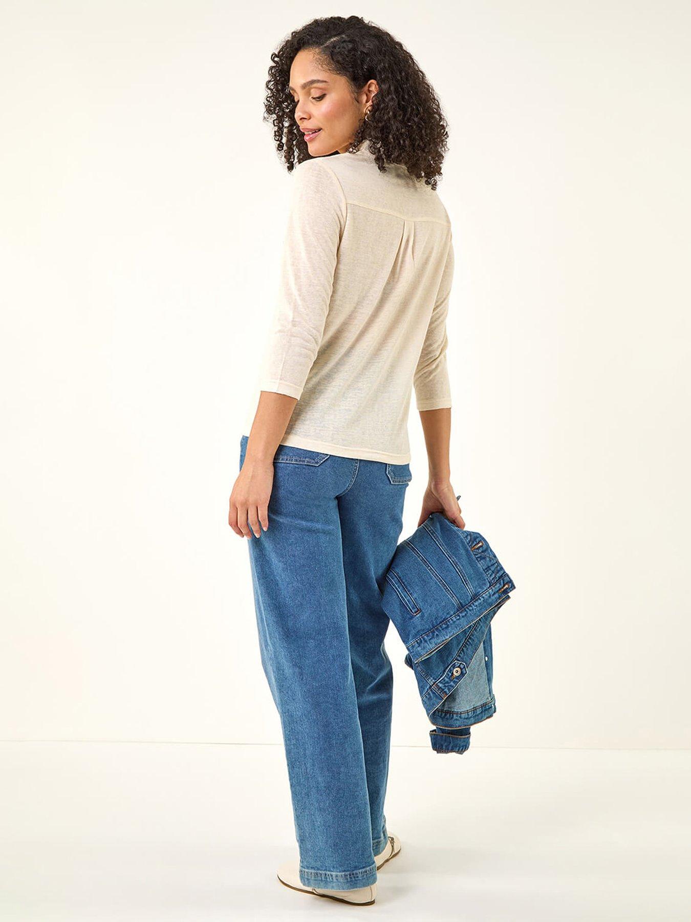 Image 2 of 5 of Roman Pocket Front Stretch Blouse