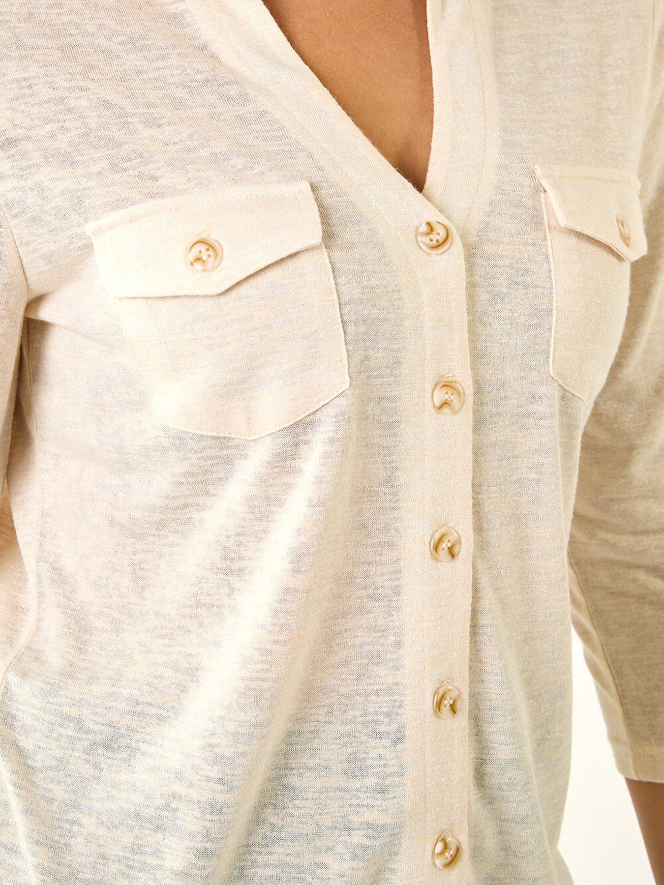 Image 5 of 5 of Roman Pocket Front Stretch Blouse