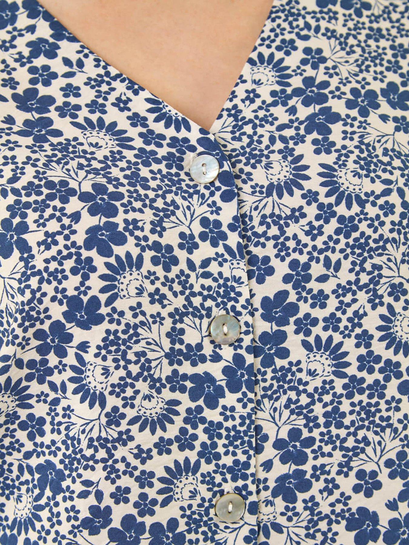 Image 5 of 5 of Roman Petite Button Blouse